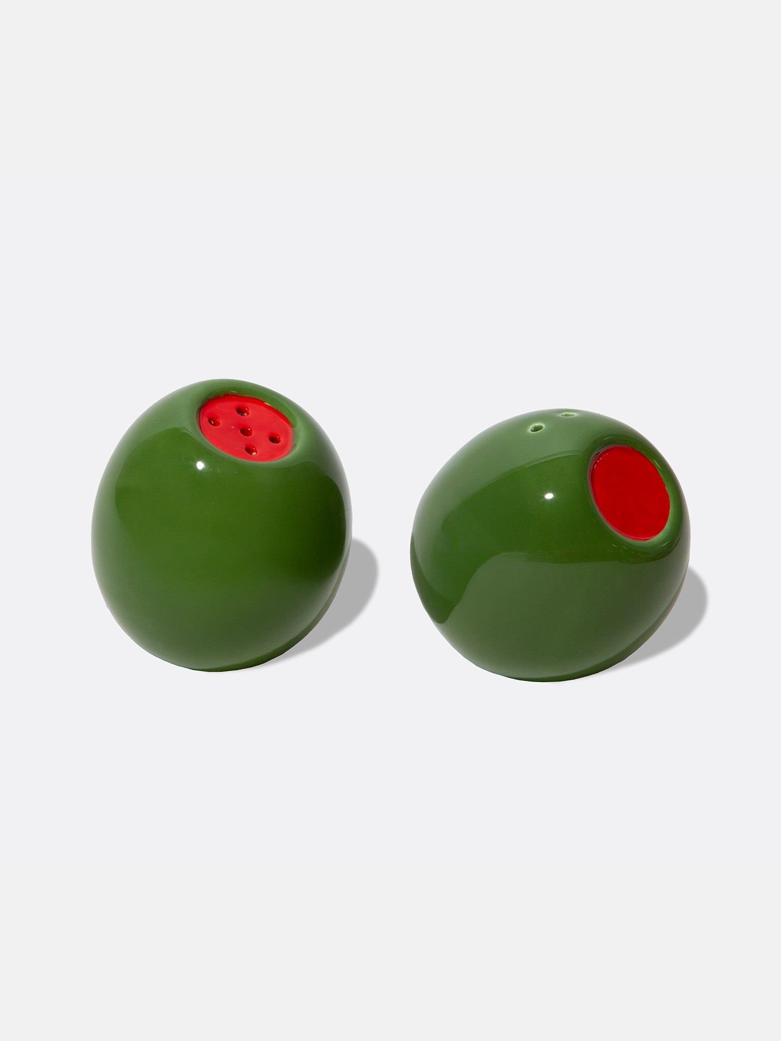 Olive Salt and Pepper Shakers
