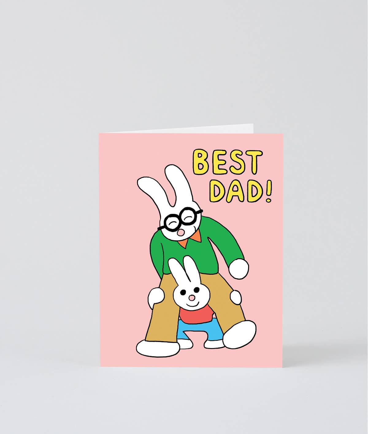 Best Dad! kids greetings card, inside detail