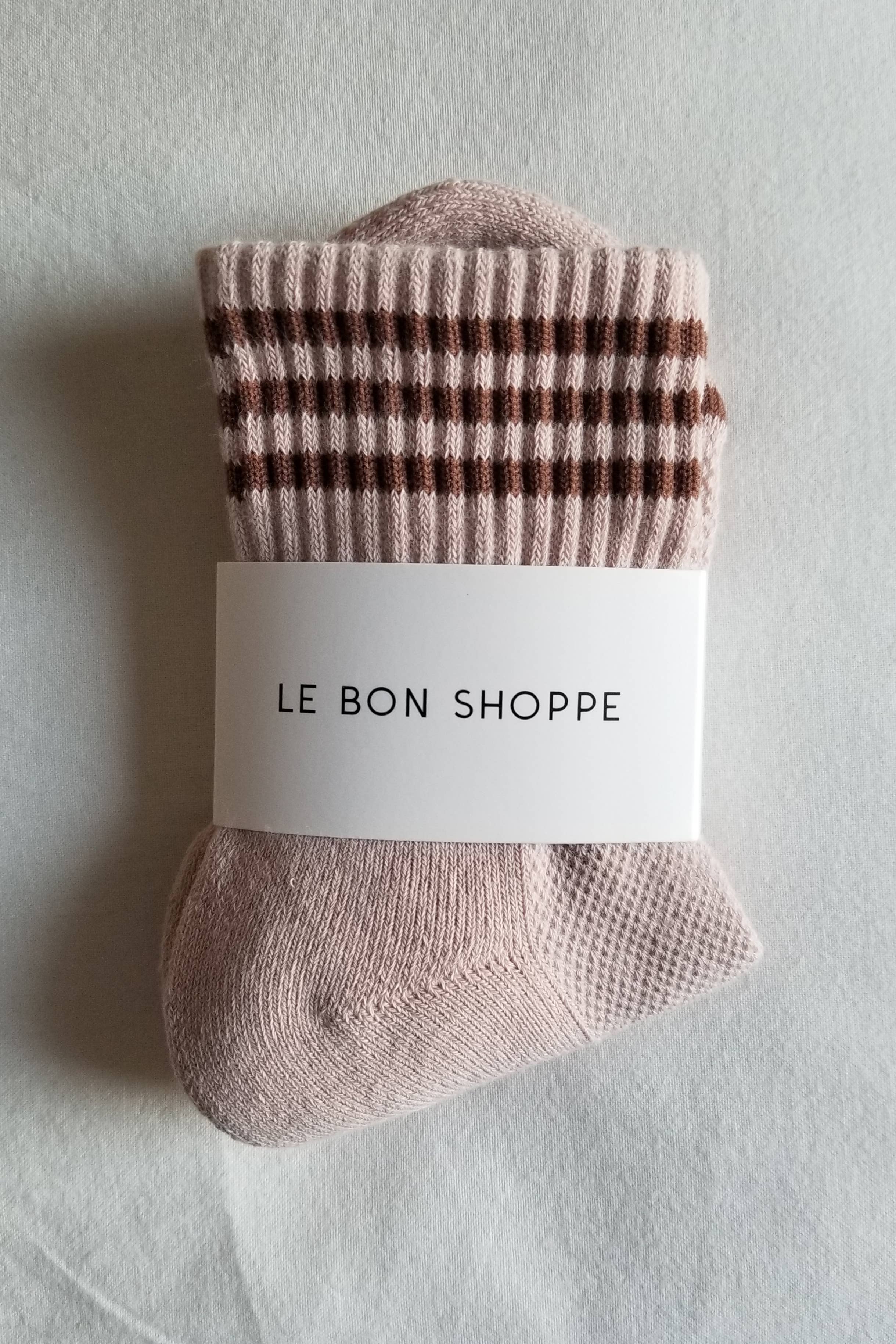 Le Bon Shoppe Girlfriend Socks: Mahogany