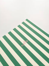 Load image into Gallery viewer, Striped Notebook with Contrast Color: A5 / Olive Green
