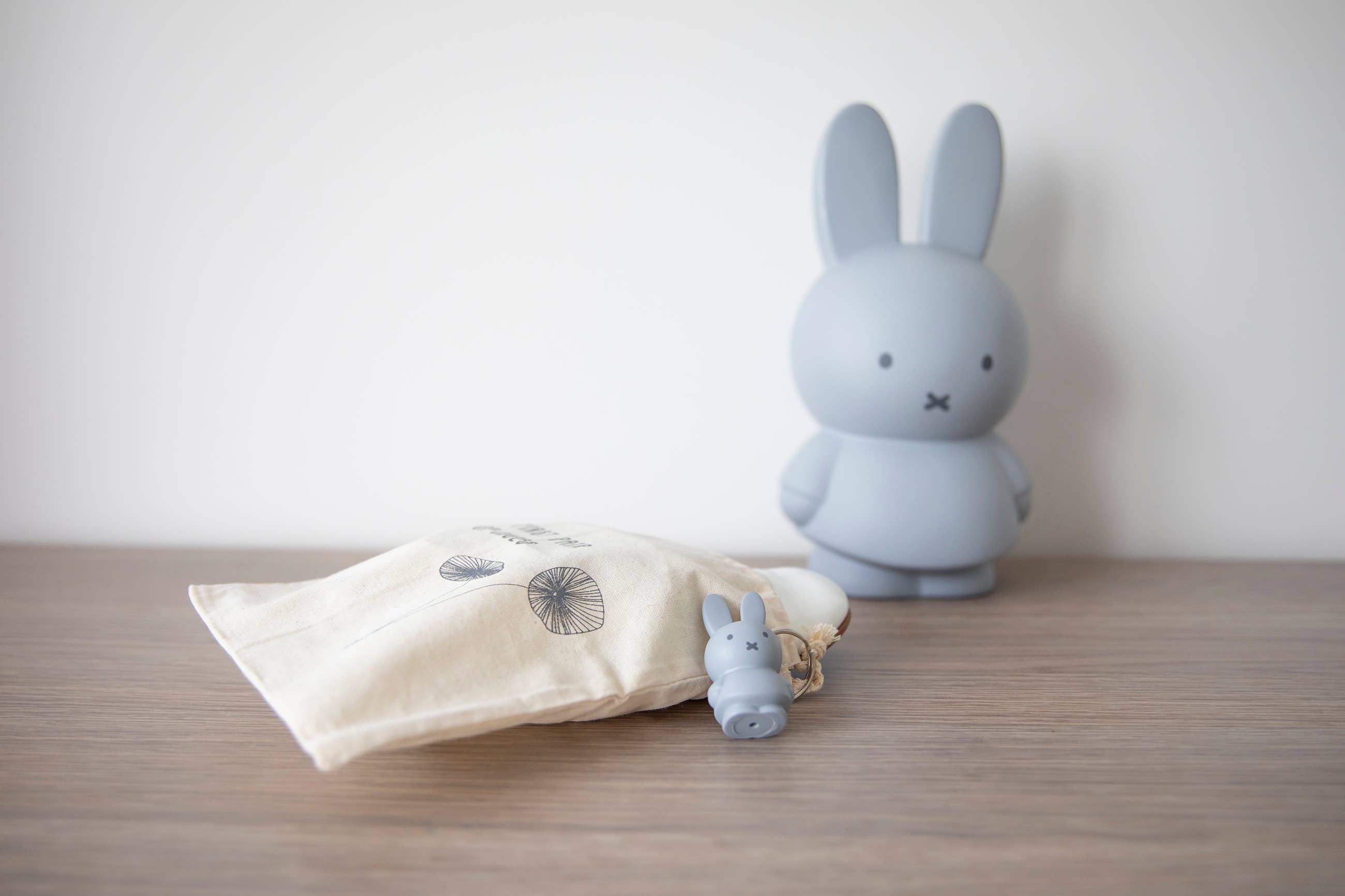 Miffy Keyring - Silver Blue - 6cm