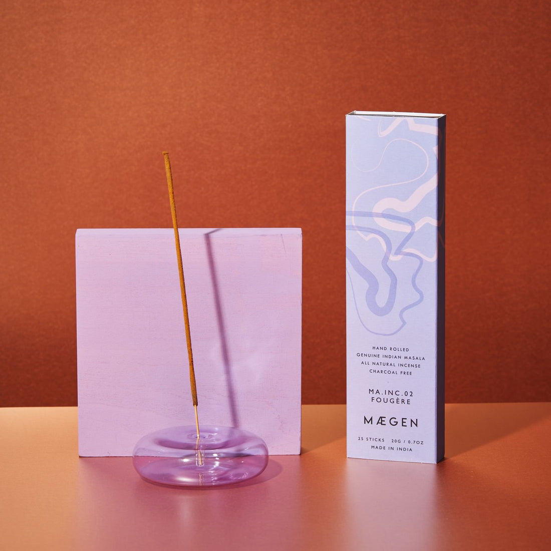 Maegen Dimple Incense Holder Lavender