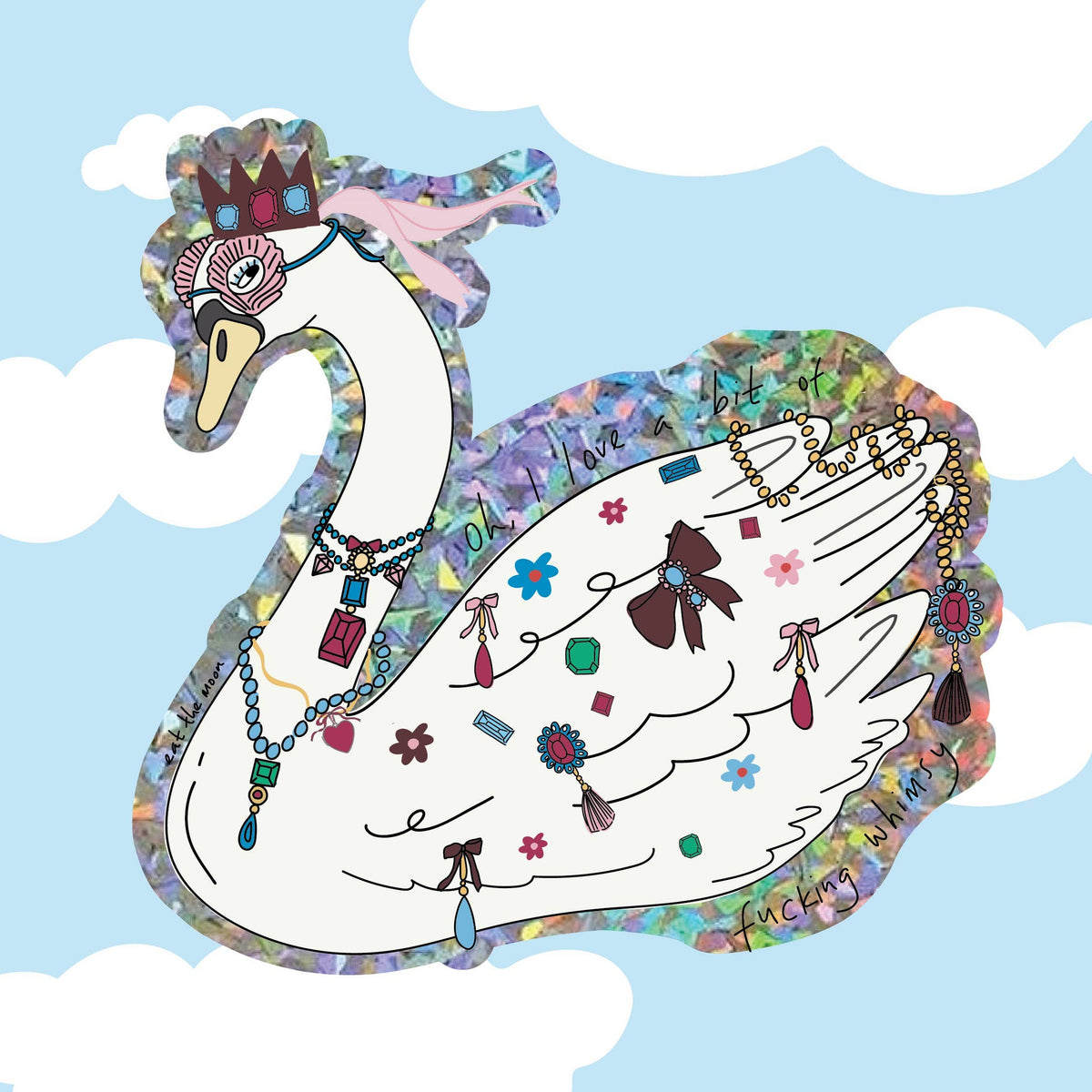 Swan Vinyl Sticker
