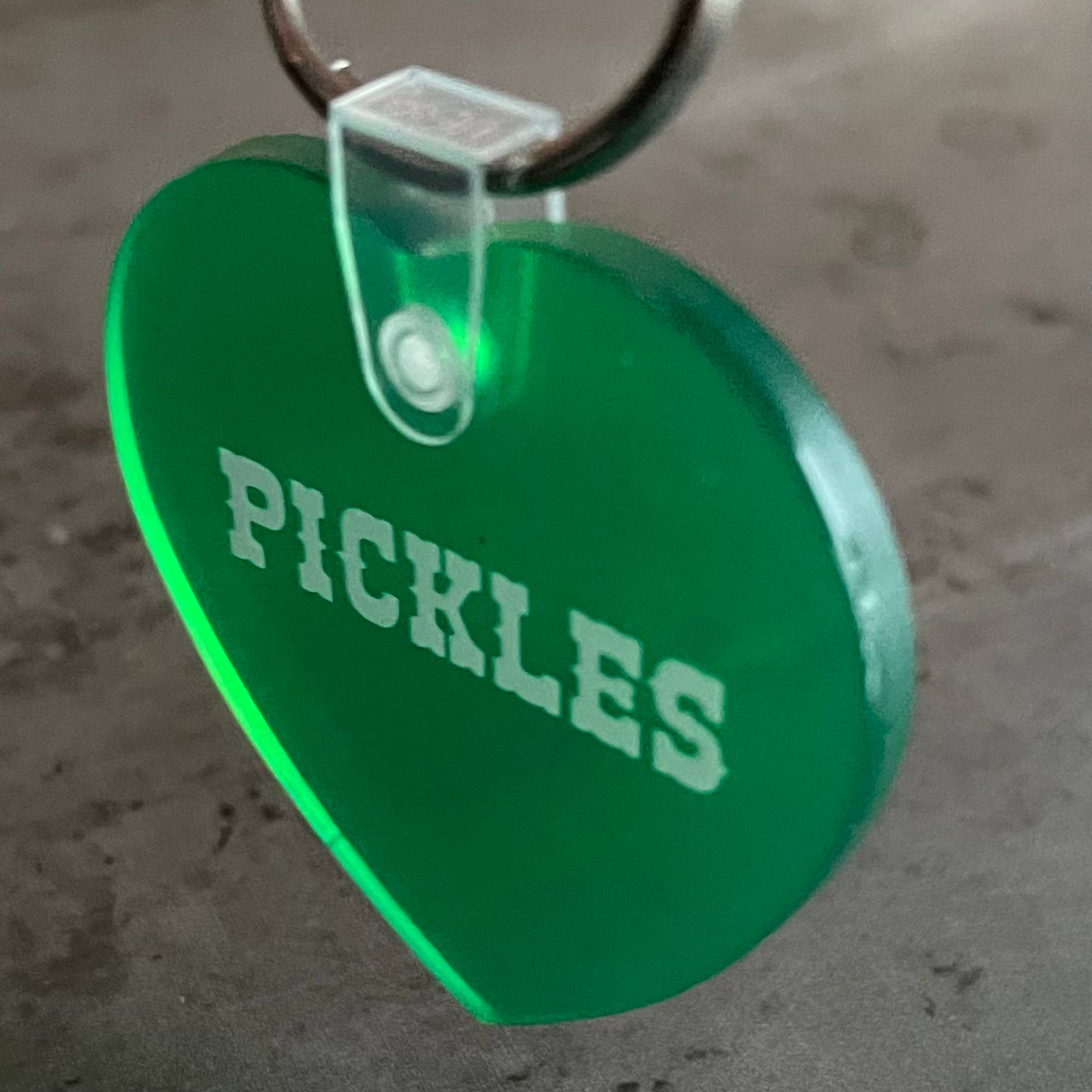 Pickles Heart Keychain keyring deli restaurant giftshop
