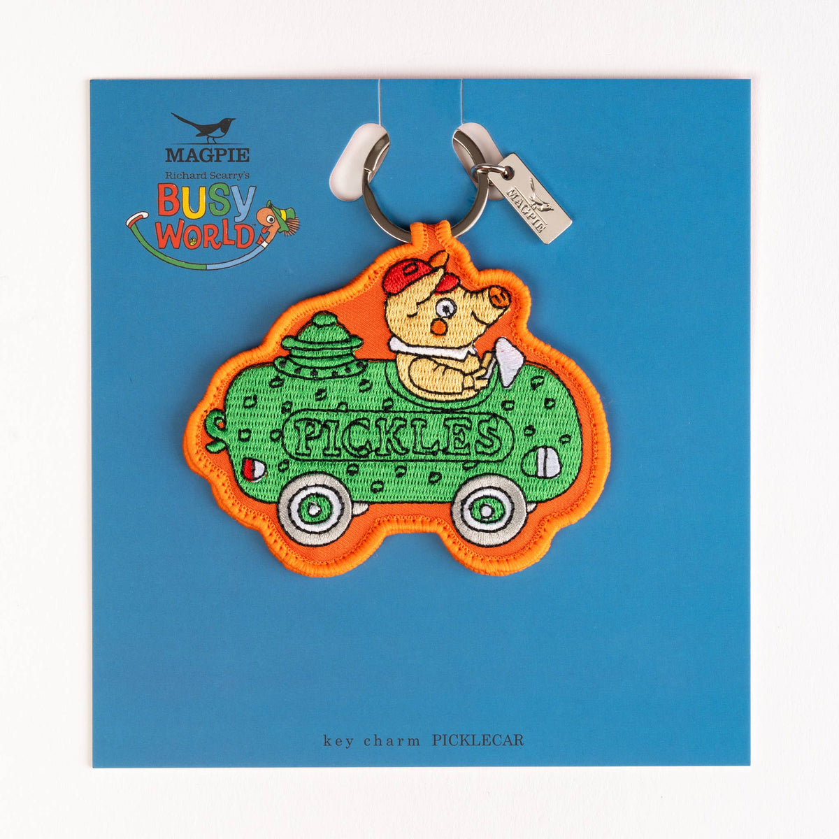 Magpie x Richard Scarry Picklecar key charm, photo 2