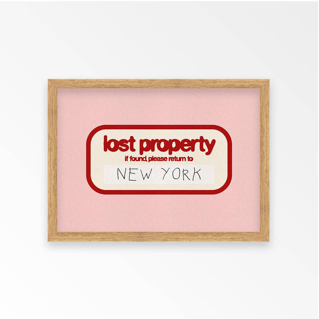 Personalised NYC Art Print – Lost in New York