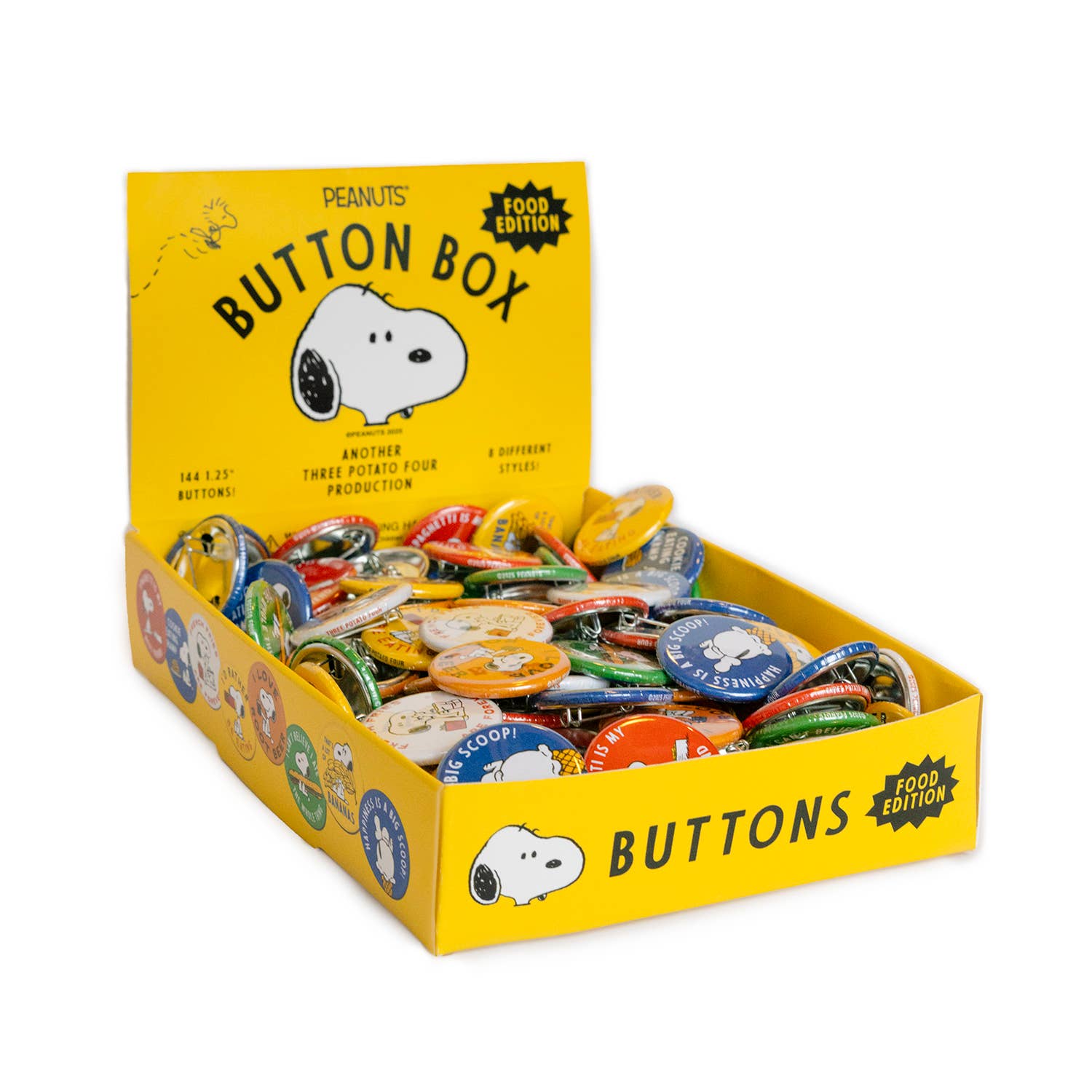 3P4 x Peanuts Snoopy Badge food edition - front