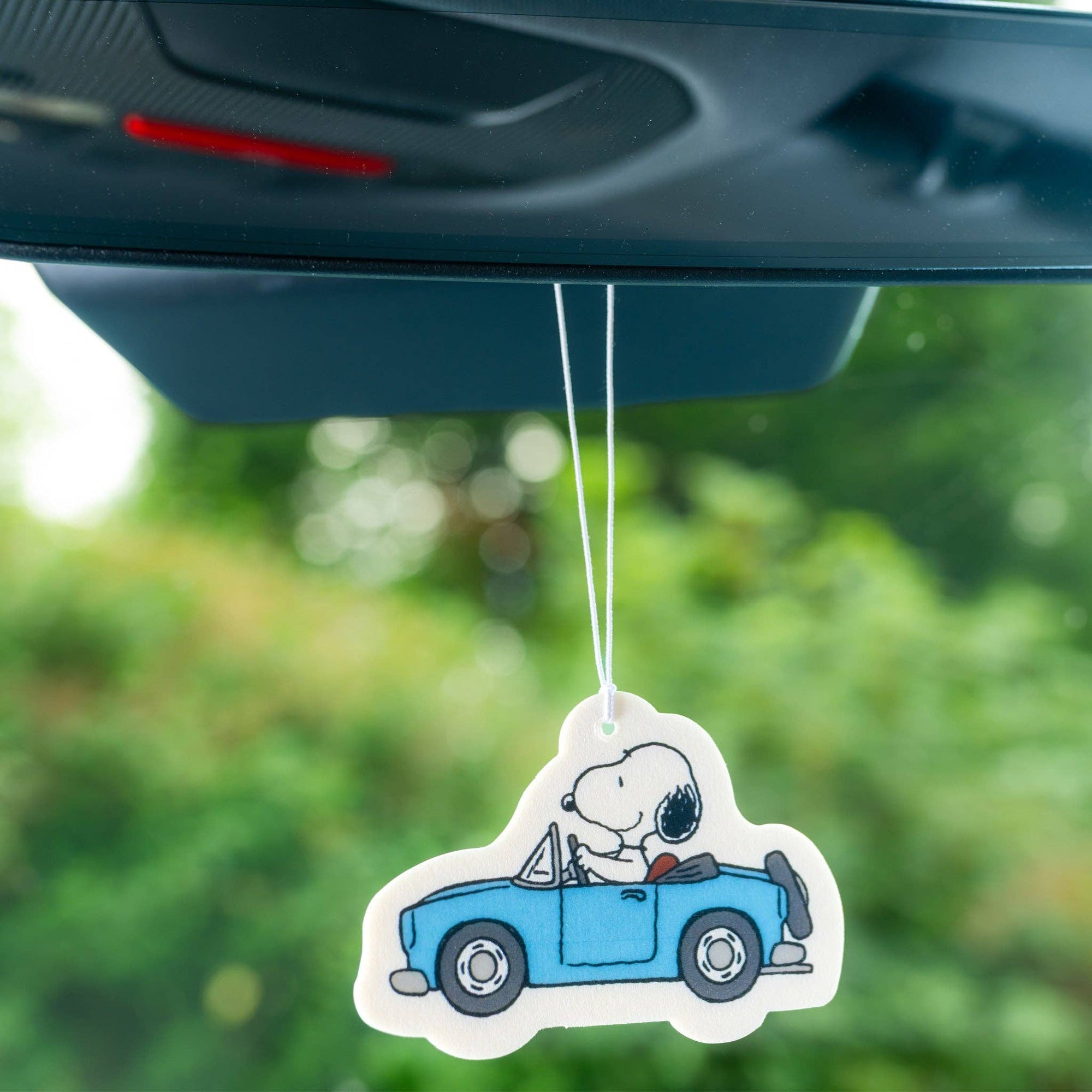 Peanuts Air Freshener Drive by Magpie, styled shot