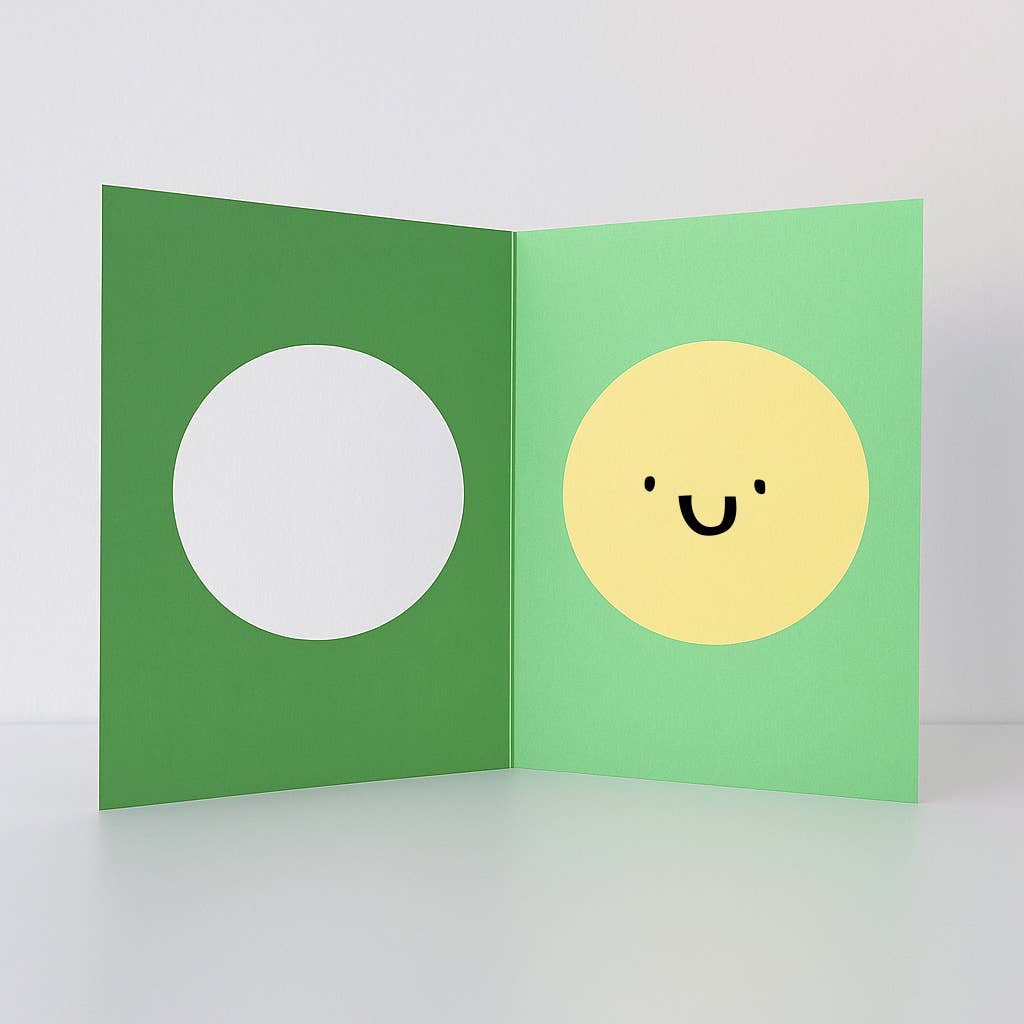 Die-Cut Happy Face Birthday Card