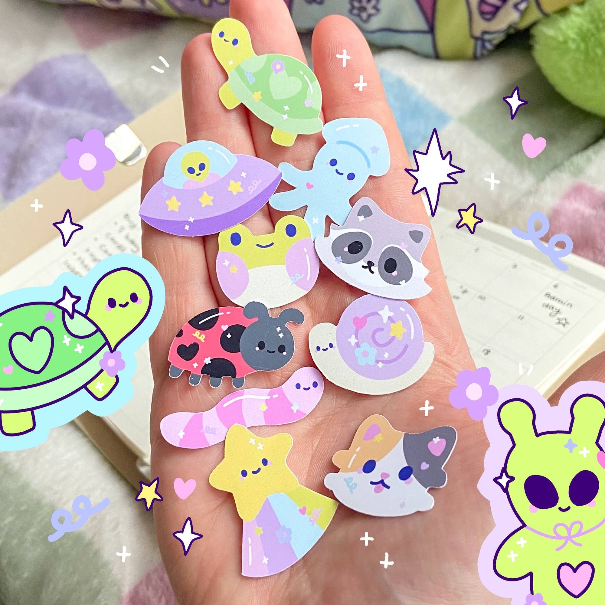 Froggy Sticker Flakes