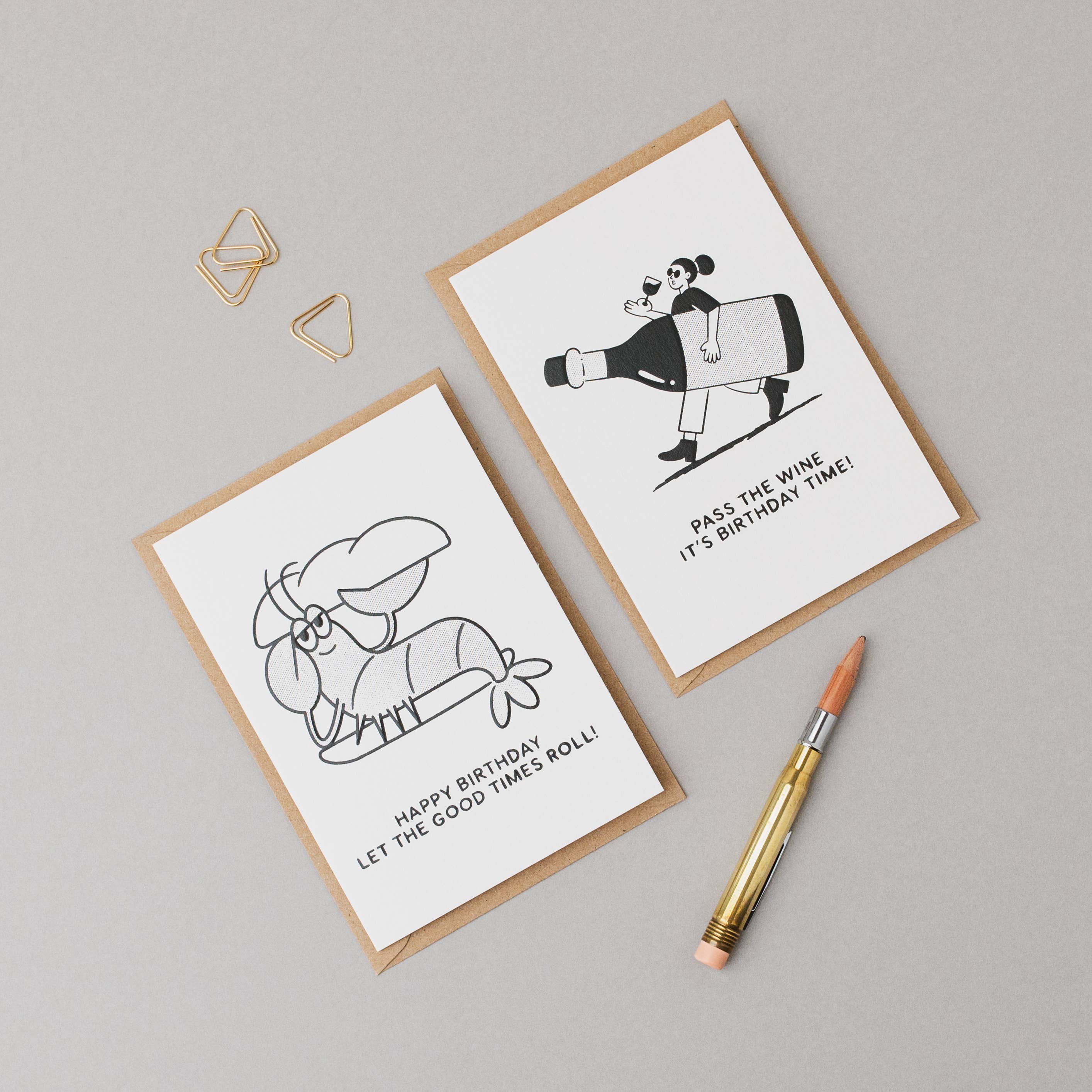 Floral Thank You Card | Stylish Greeting Cards | Monochrome