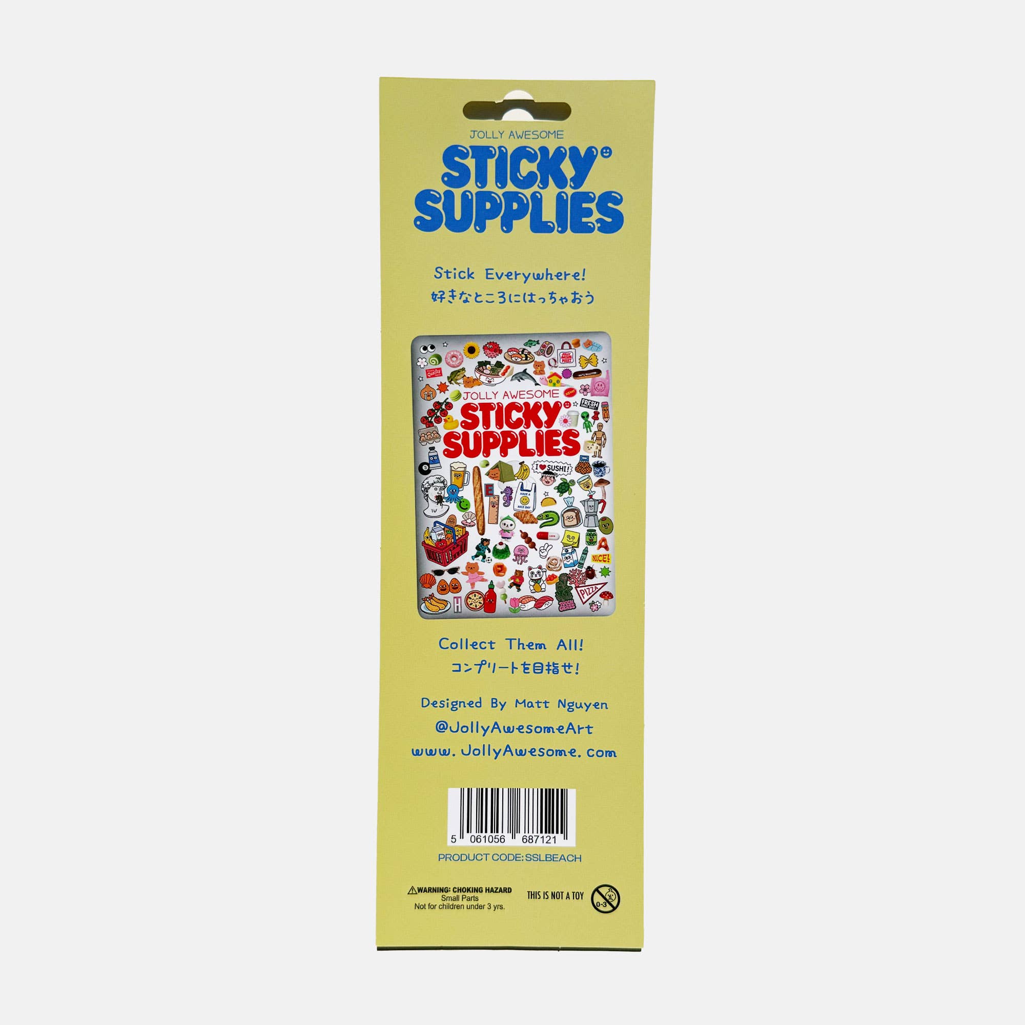 BEACH STICKER SHEET