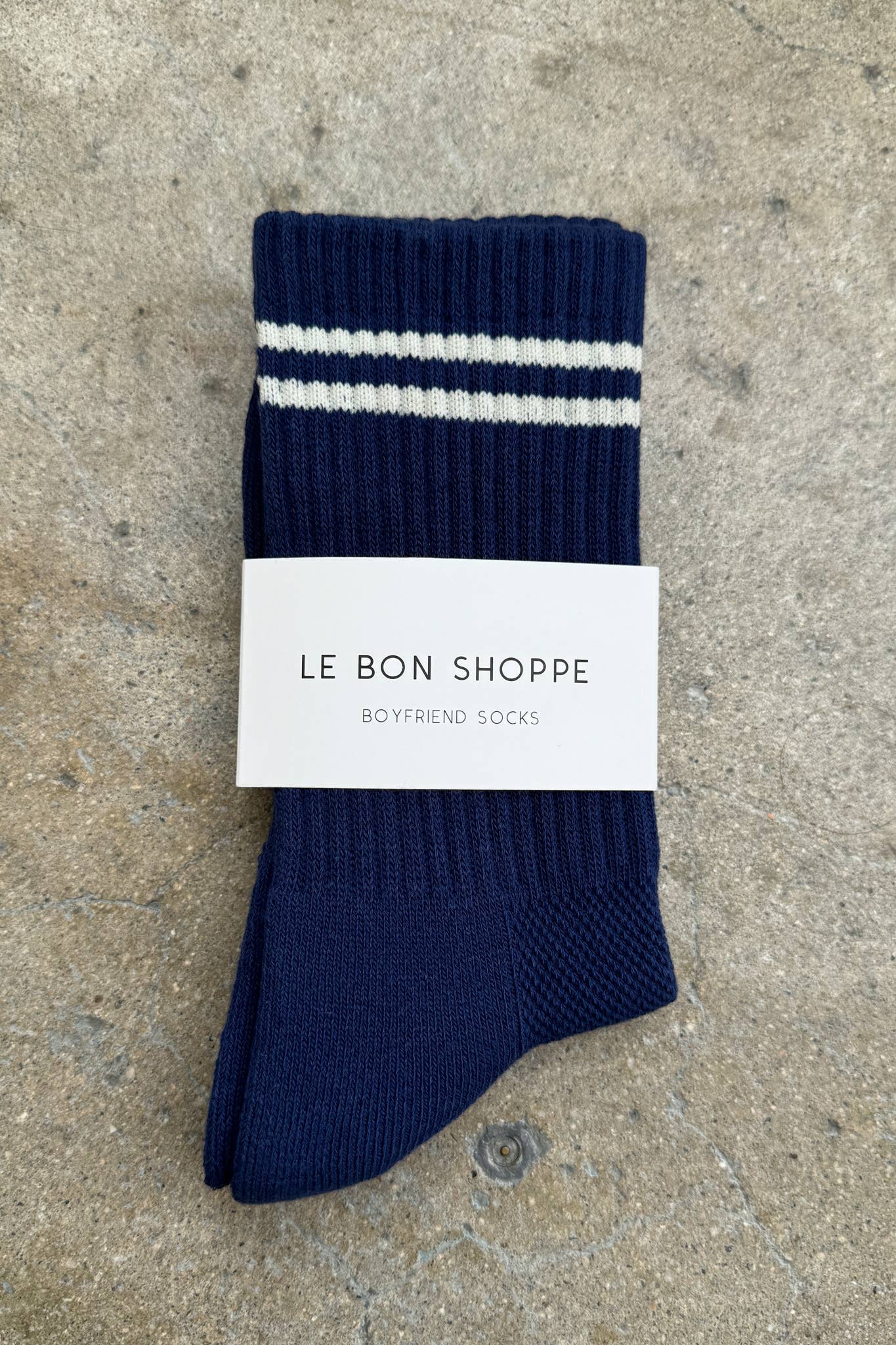 Le Bon Shoppe Boyfriend Socks: Cobalt