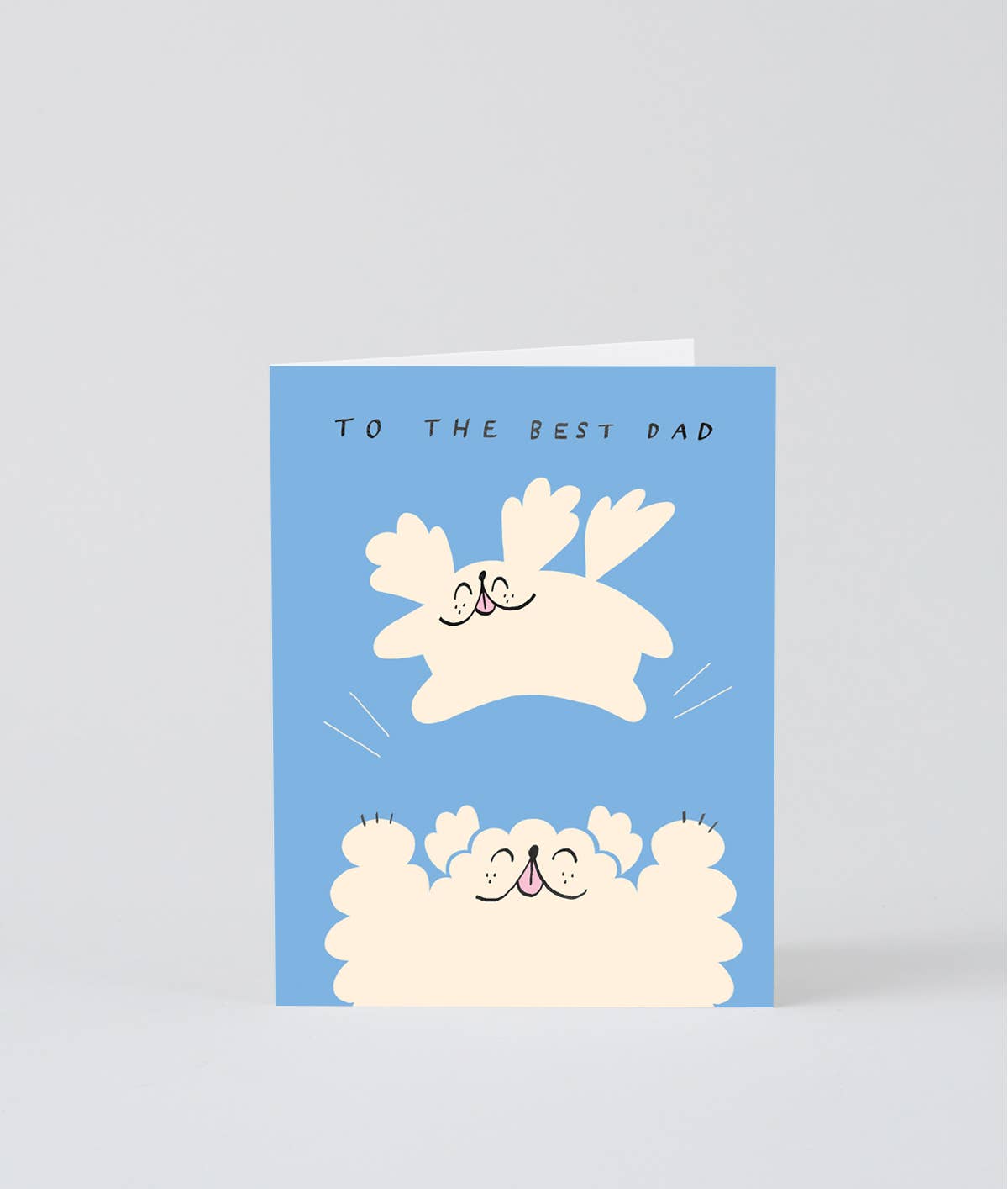 To The Best Dad kids greetings card, inside detail
