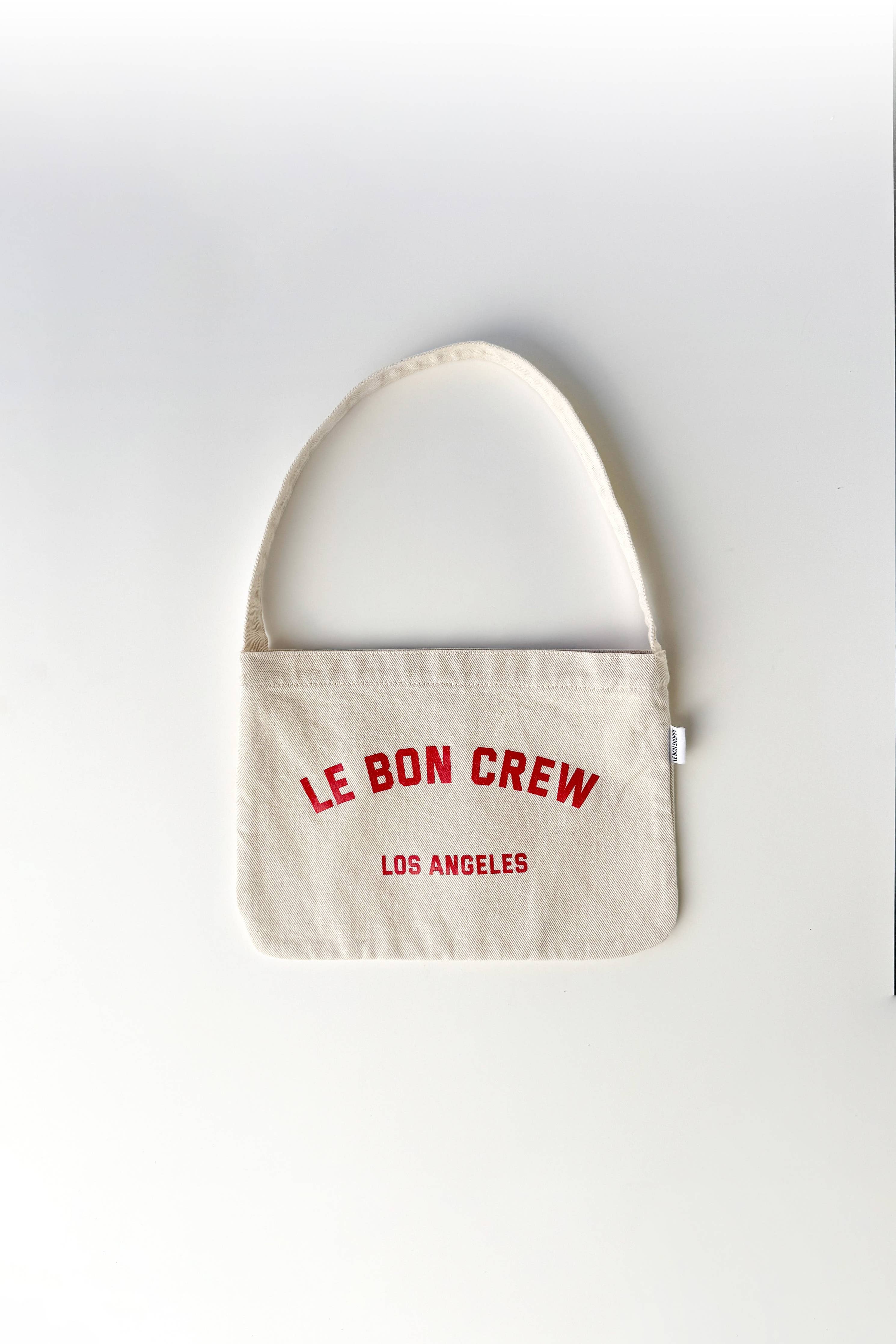 Le Bon Shoppe Petite Happy Carry Bag - Naturel + Red