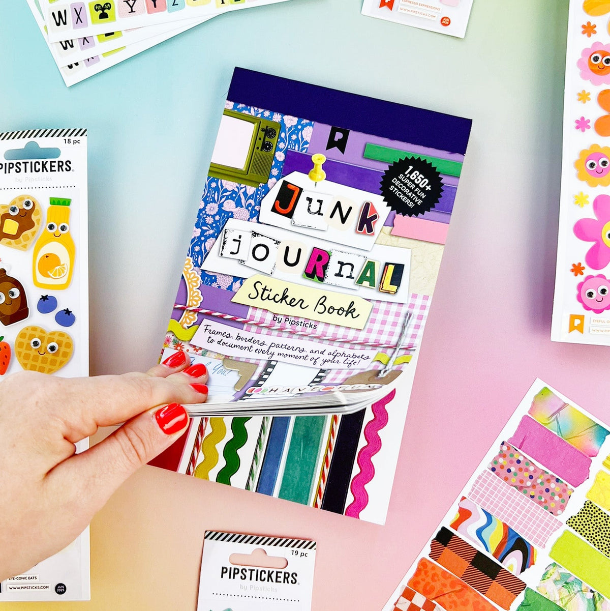 Pipsticks Mix & Match Junk Journal Sticker Book