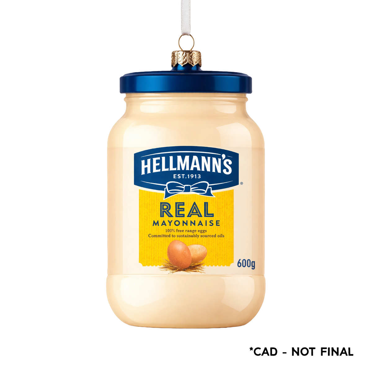 Hellmann's Mayonnaise Jar Christmas Tree Bauble