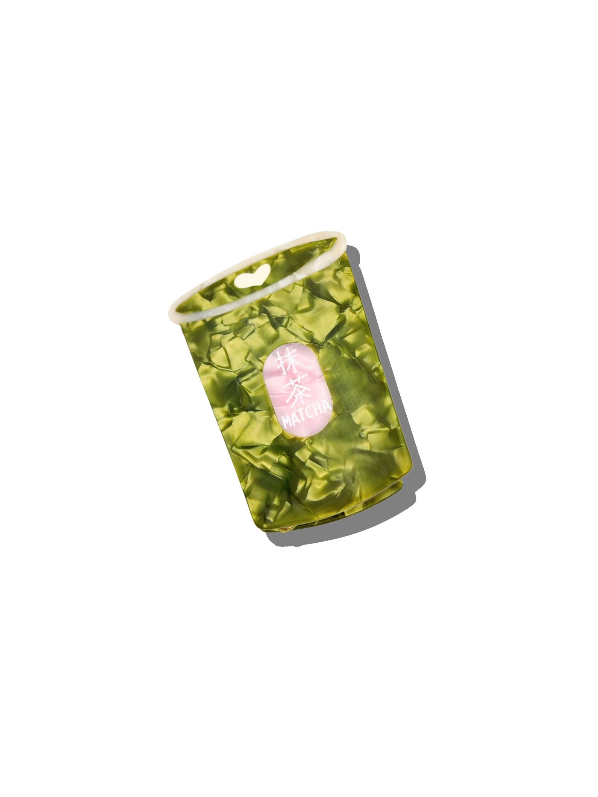 Hand-painted Hair Claw Clip | Matcha |  Eco Friendly