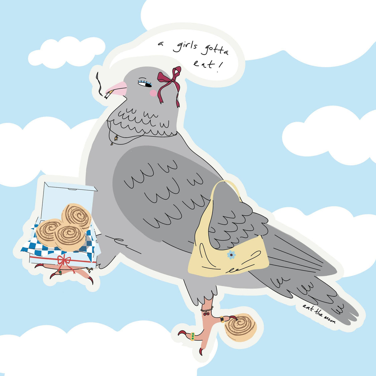 Pigeon Vinyl Sticker
