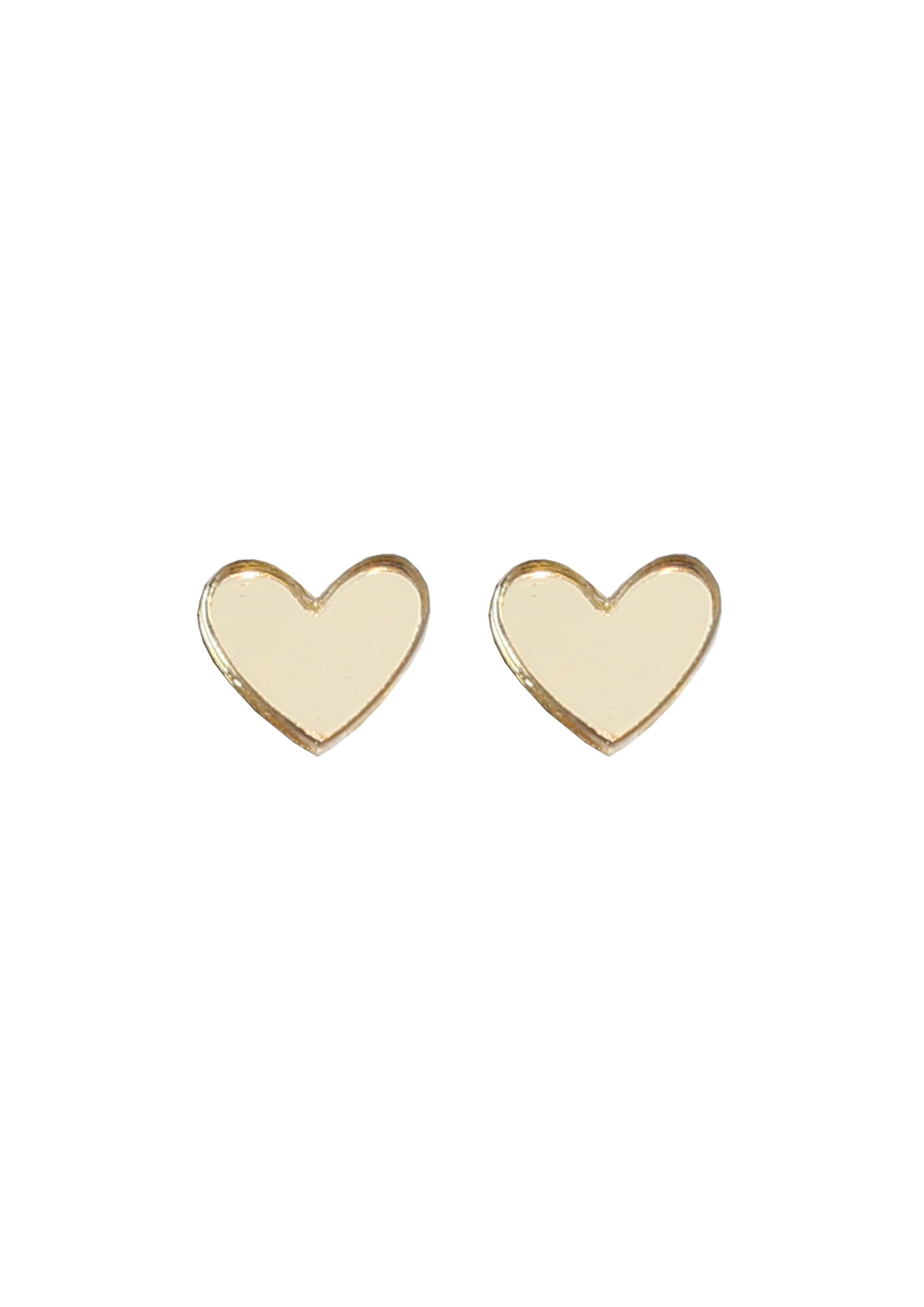 Mini Heart Studs - Gold