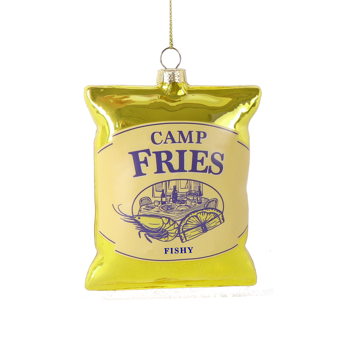 Camp Fries Glass Decoration