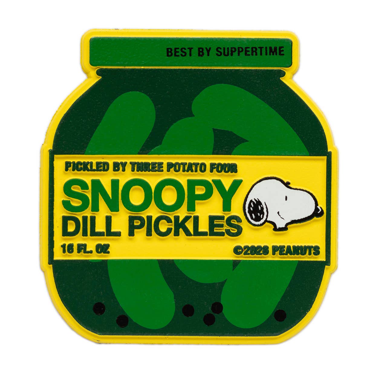 Snoopy Pickle Fridge Magnet by Three Potato Four