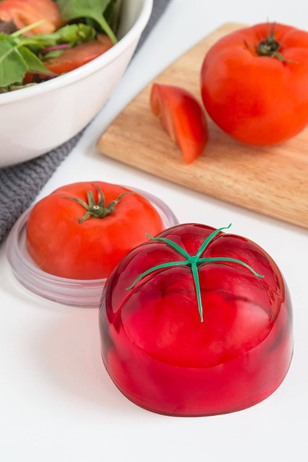 TULZ Tomato Save-A-Half, Red, 4" x 4" x 3"