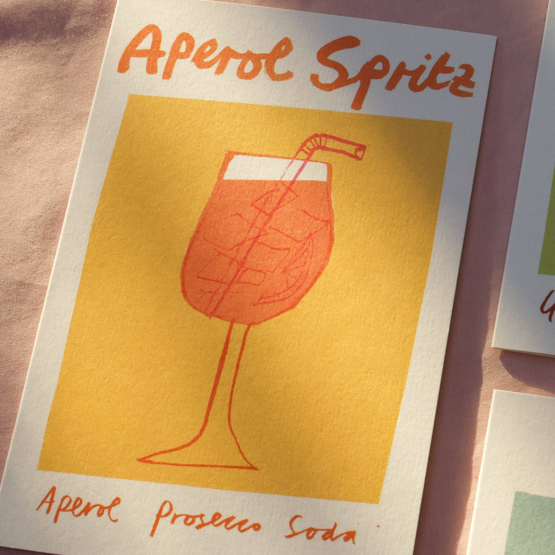 Aperol Spritz | Cocktail Card | Colourful: Without Bio Cello