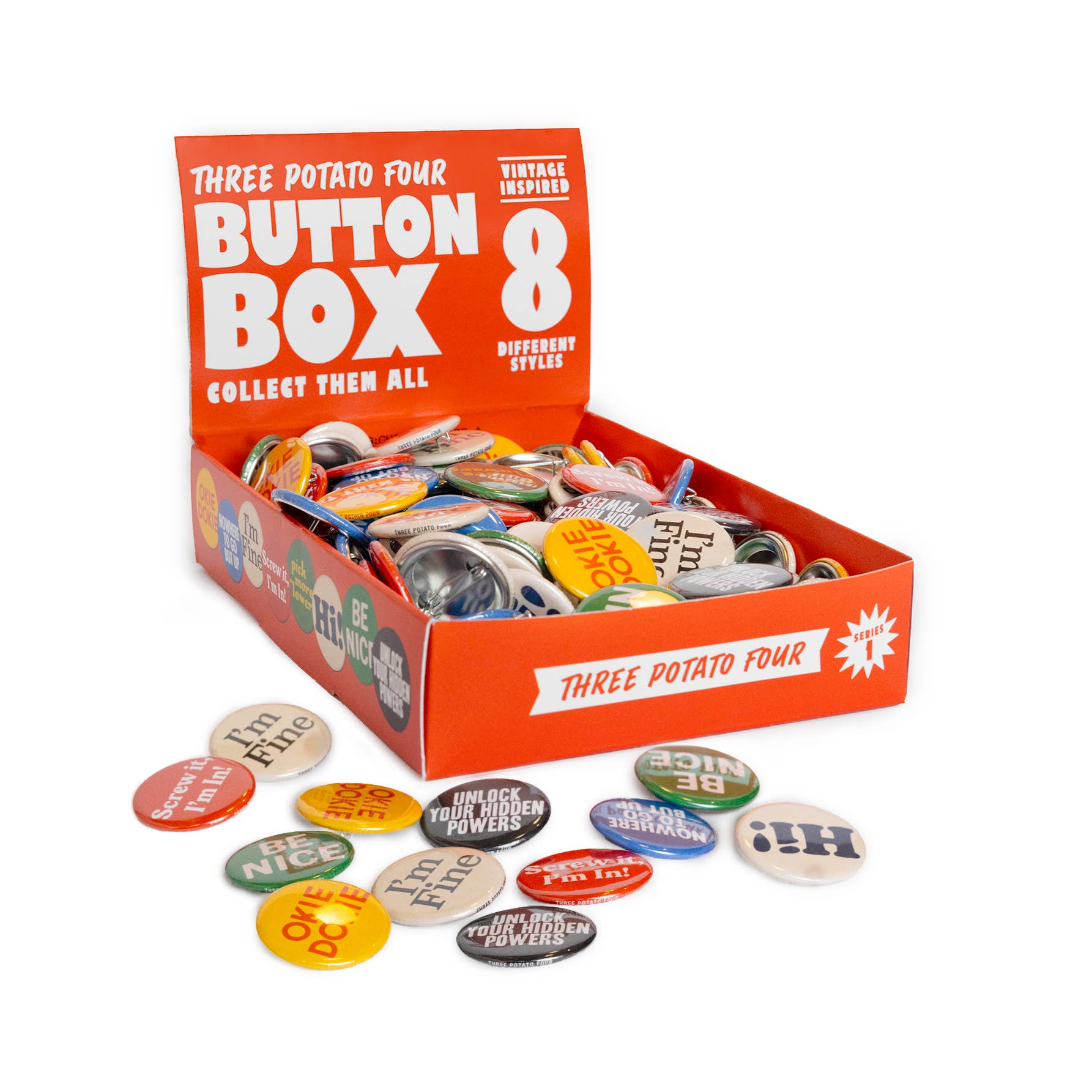 Three Potato Four Button Box Series 1 - product shot