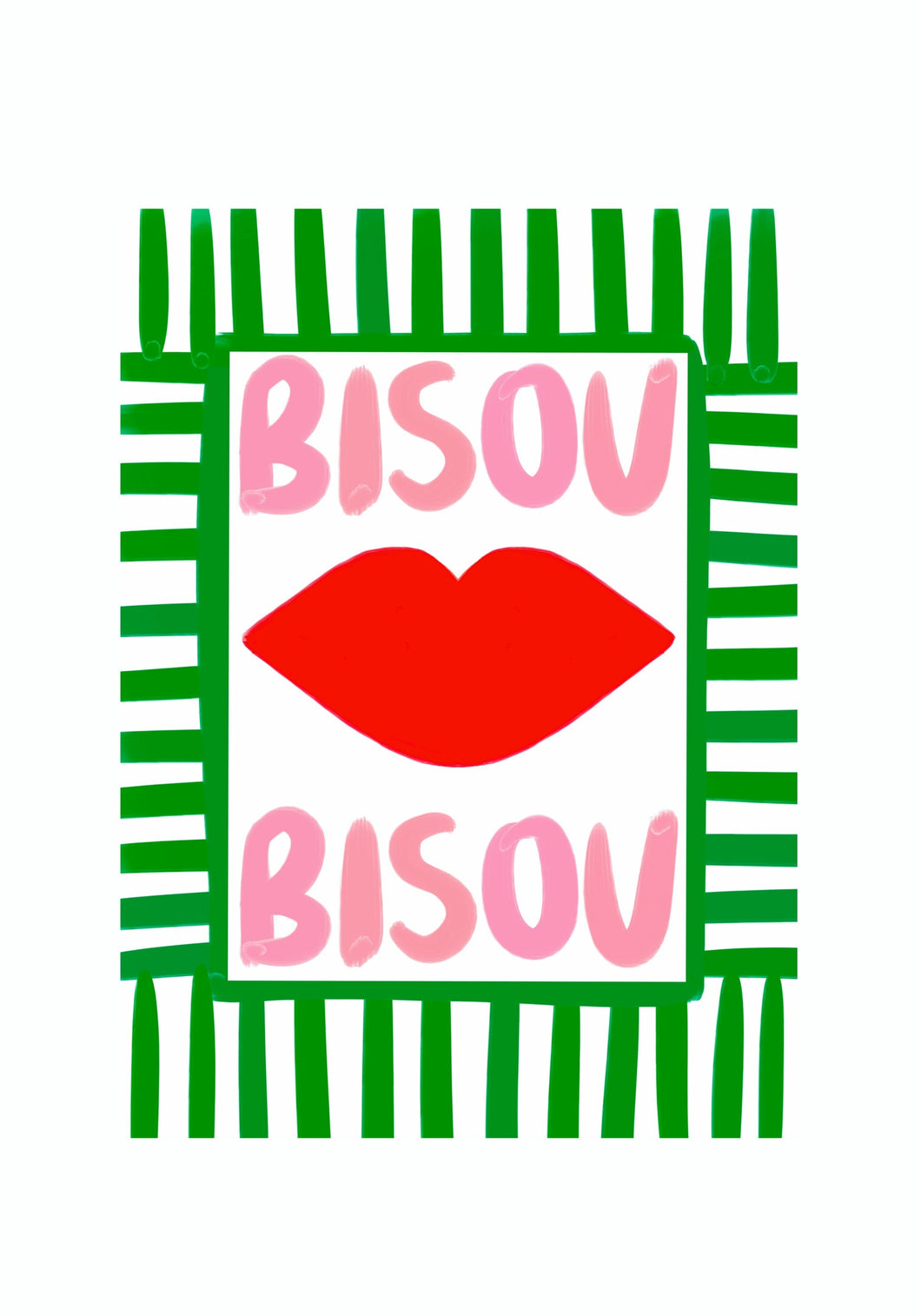 Framed Bisou Bisou