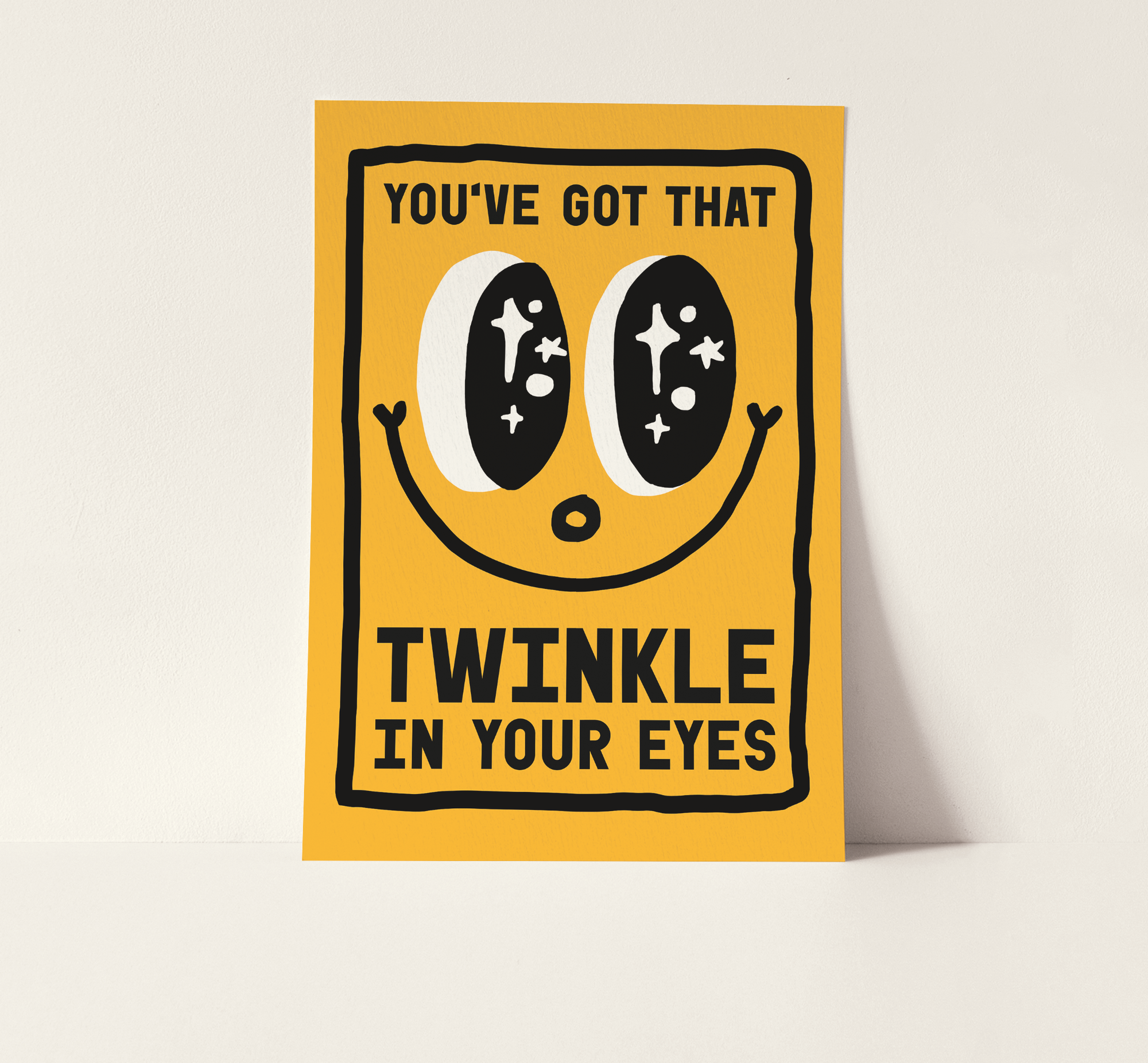Twinkle In Your Eyes Yellow A3