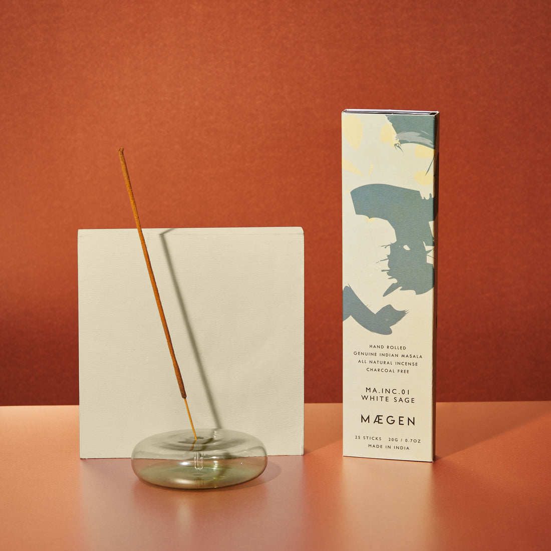 Maegen Dimple Incense Holder Green