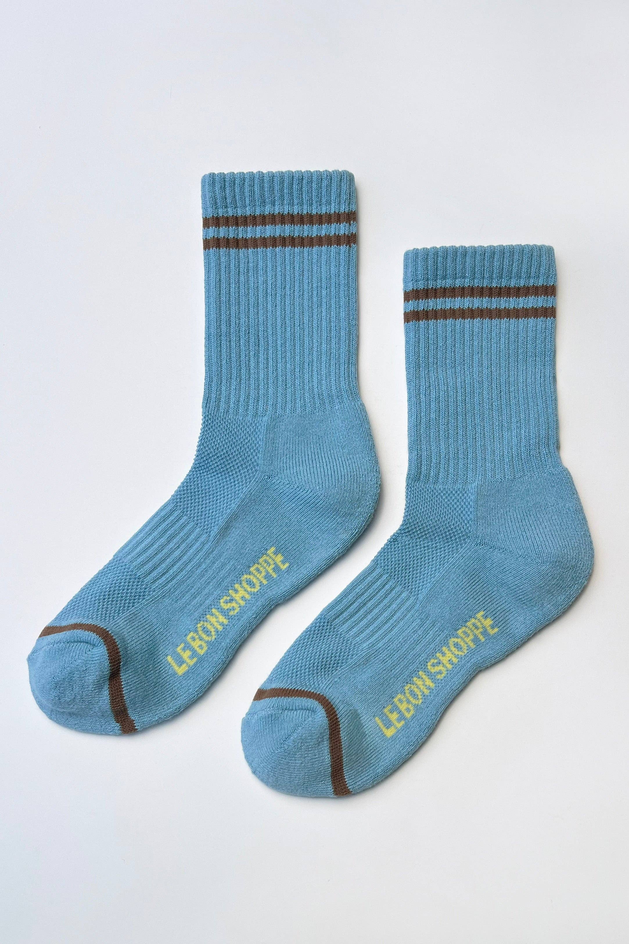 Le Bon Shoppe Boyfriend Socks - Powder Blue