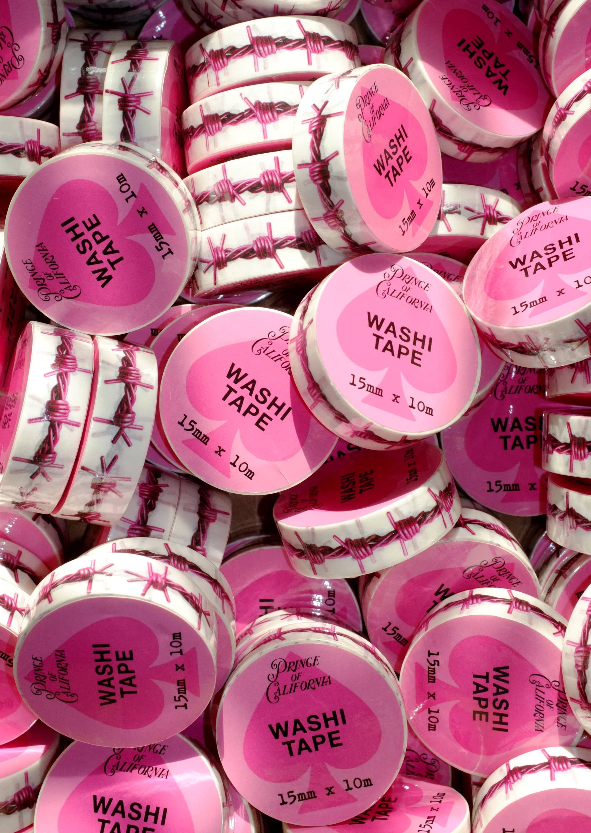 Prince of California Pink Barbed Wire Washi Tape