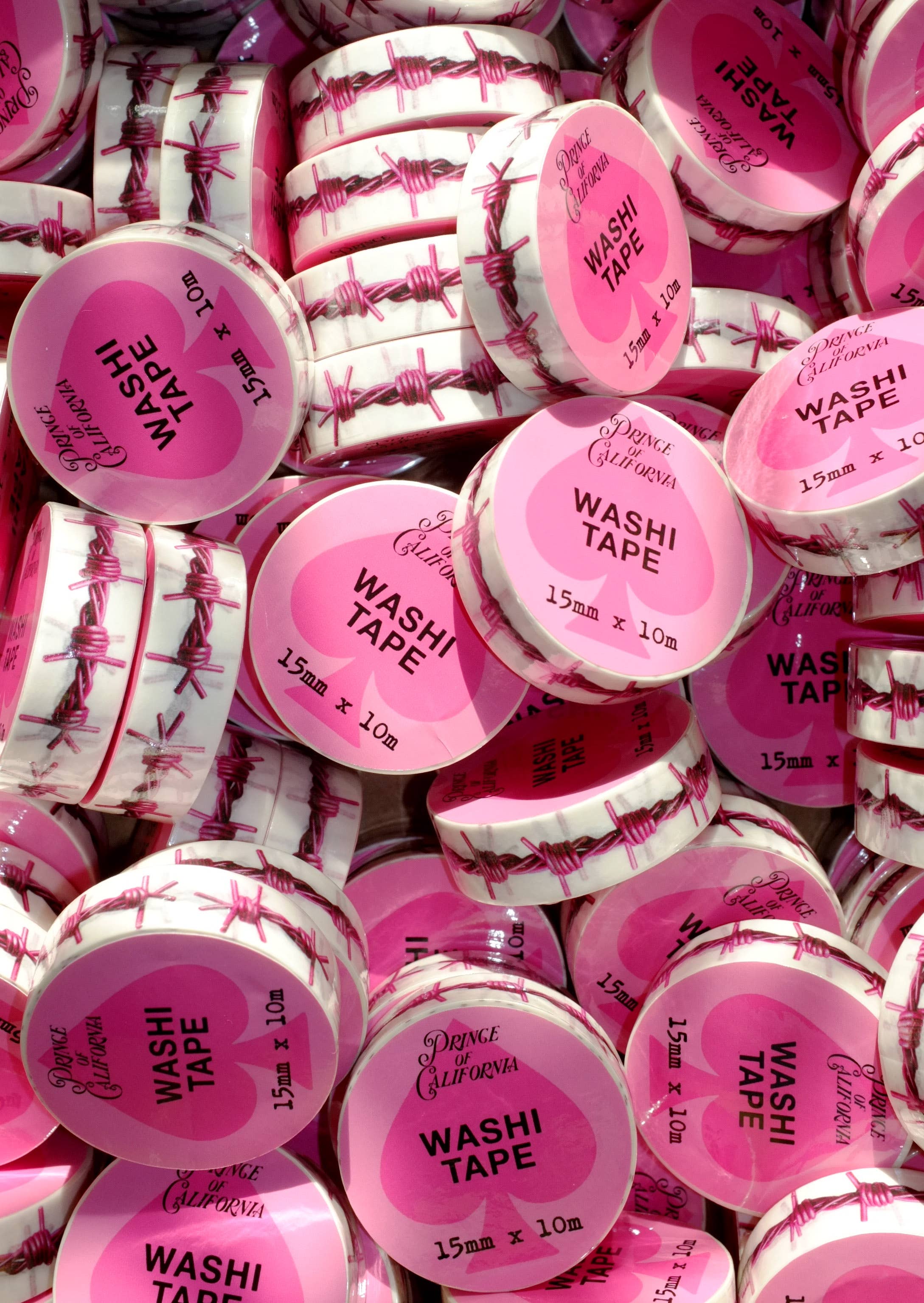 Prince of California Pink Barbed Wire Washi Tape