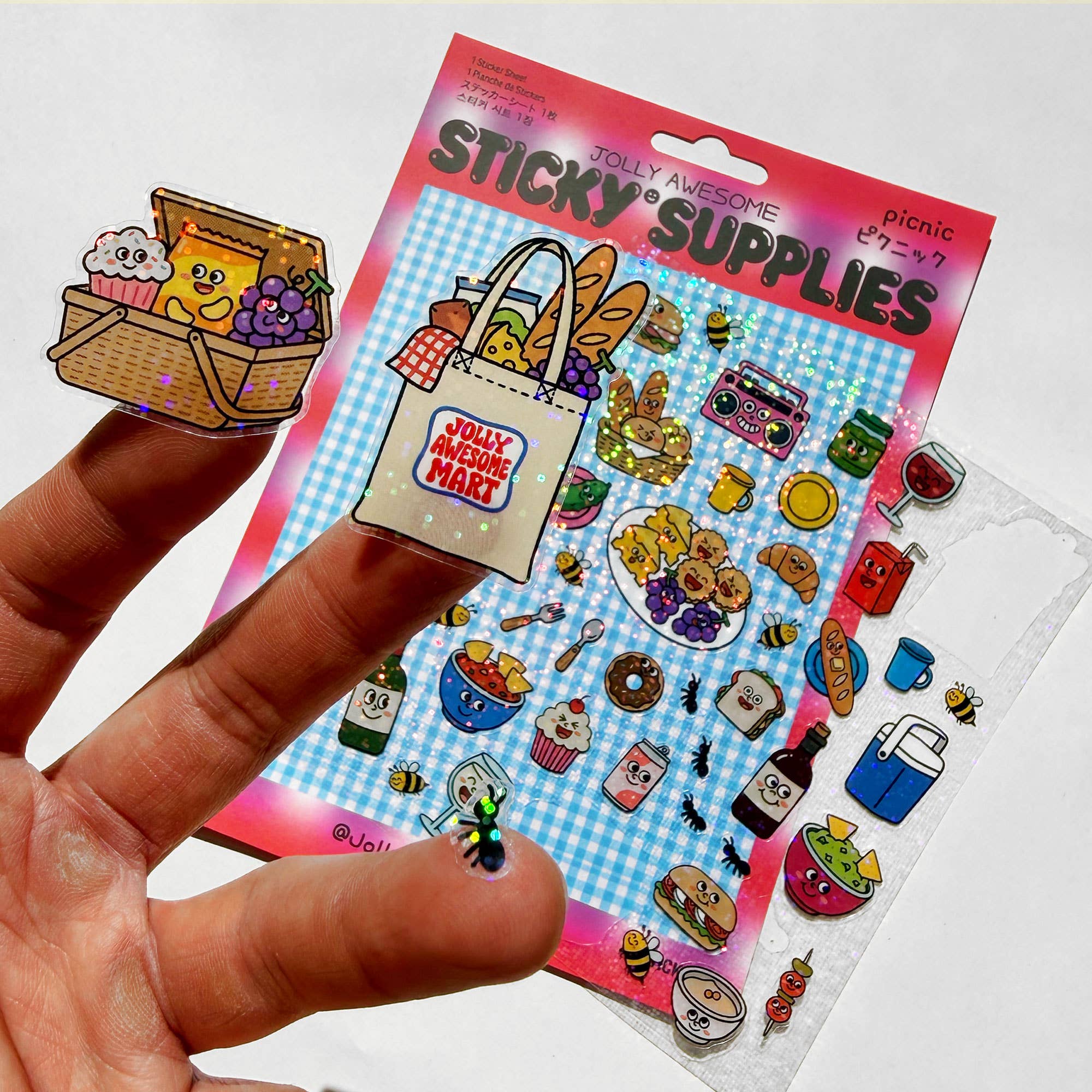 PICNIC A5 HOLOGRAPHIC STICKER SHEET