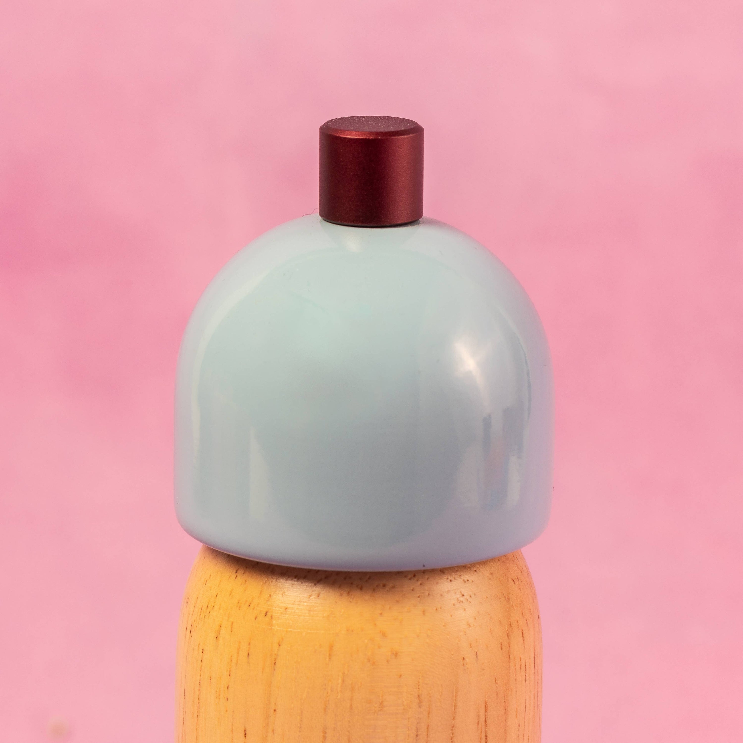 Salt & Pepper Grinder - Light Blue & Burgundy: Medium