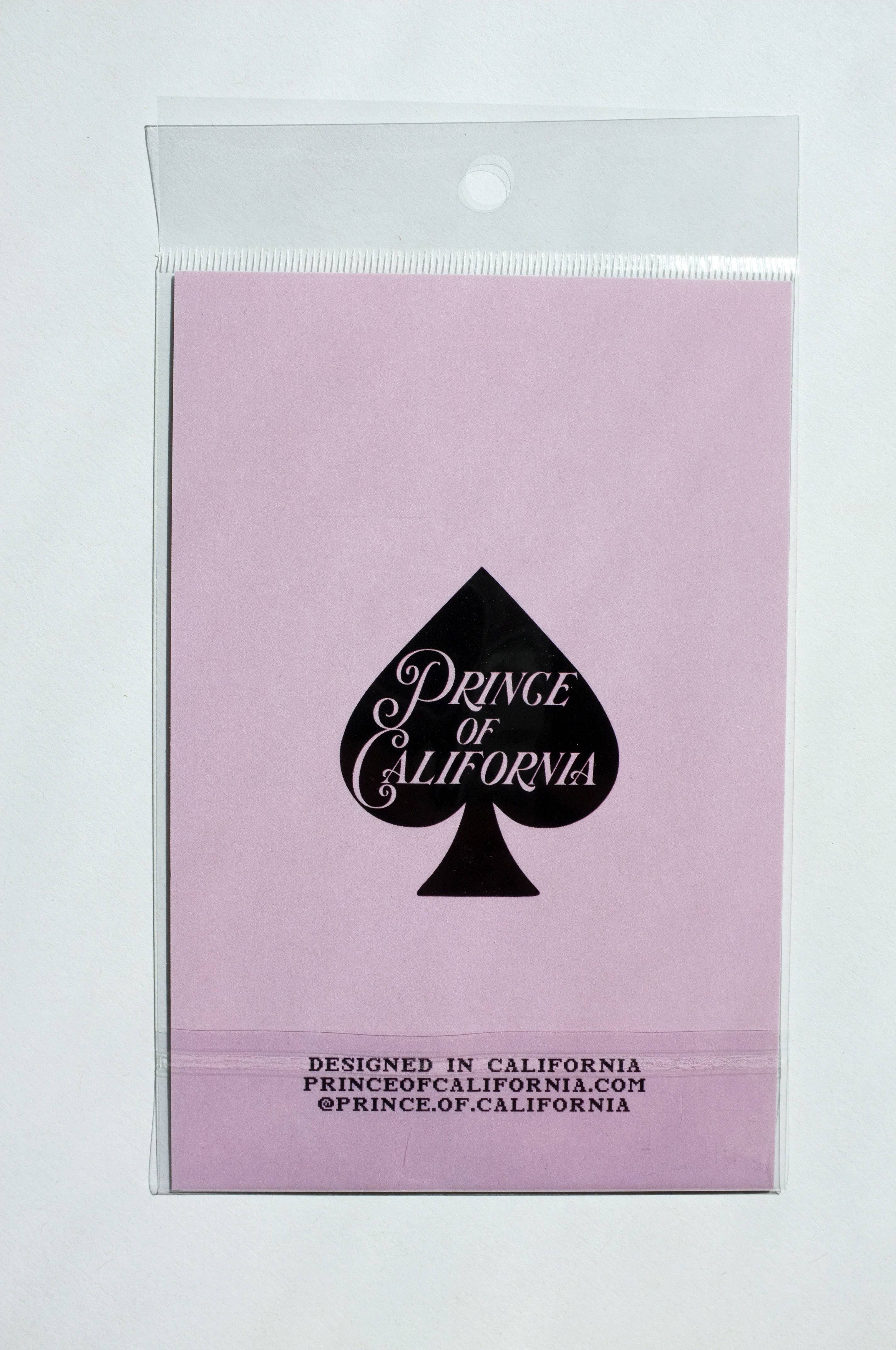 Prince of California Transparent Rainbow Star Sticker Sheet