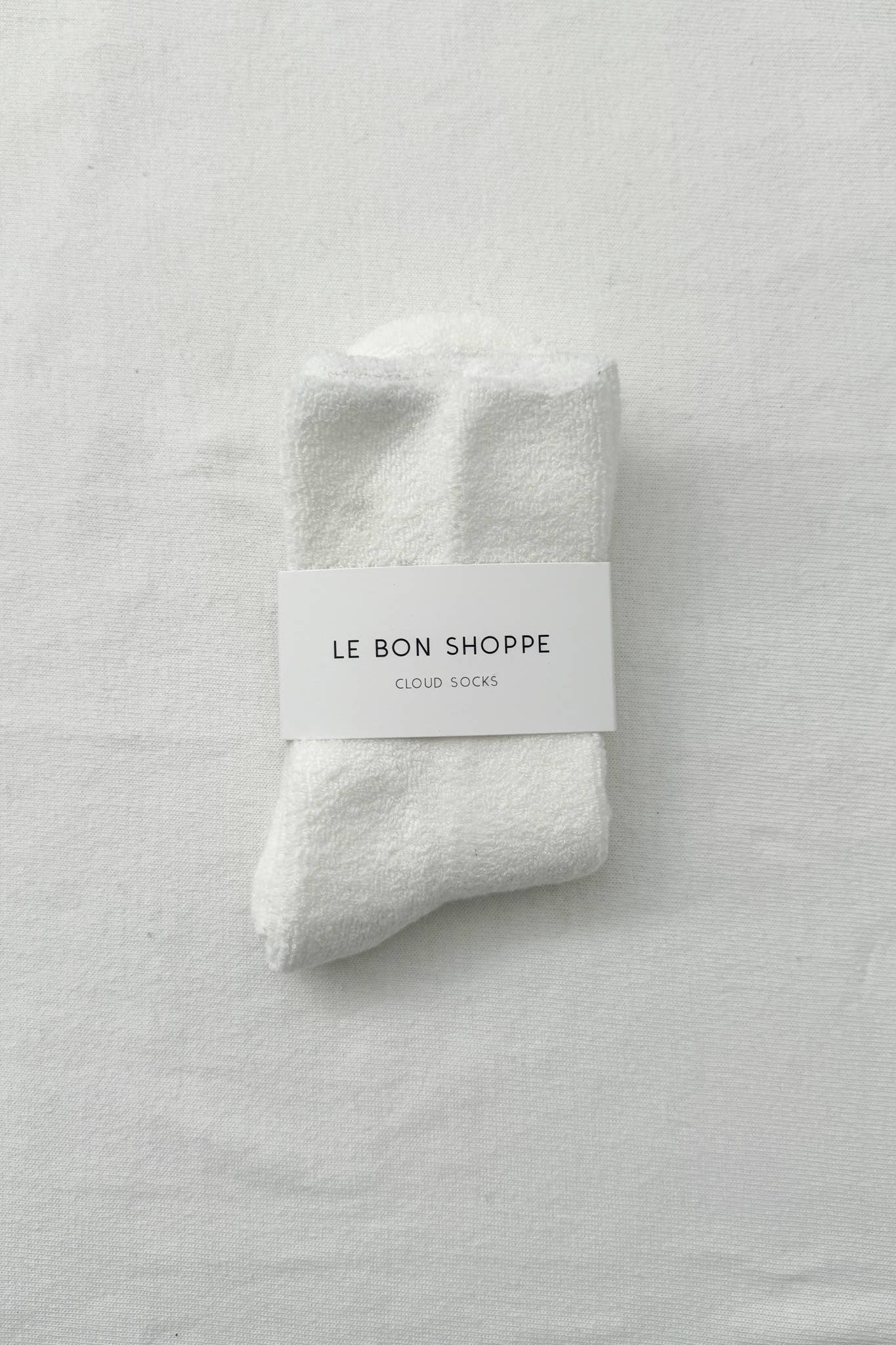Le Bon Shoppe Cloud Socks: Classic White