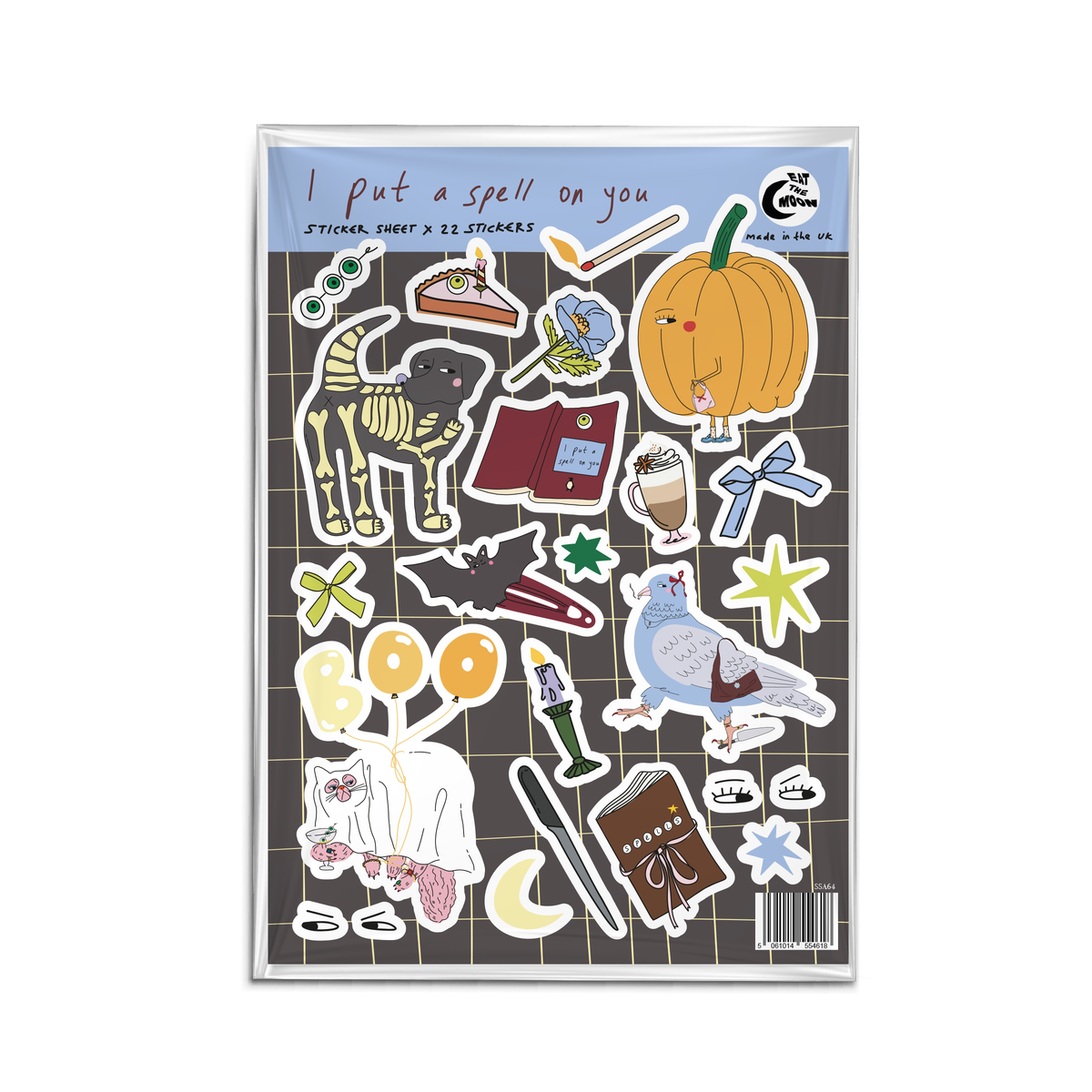 A6 Halloween sticker sheet,mini stickers, sticker sheet 2026