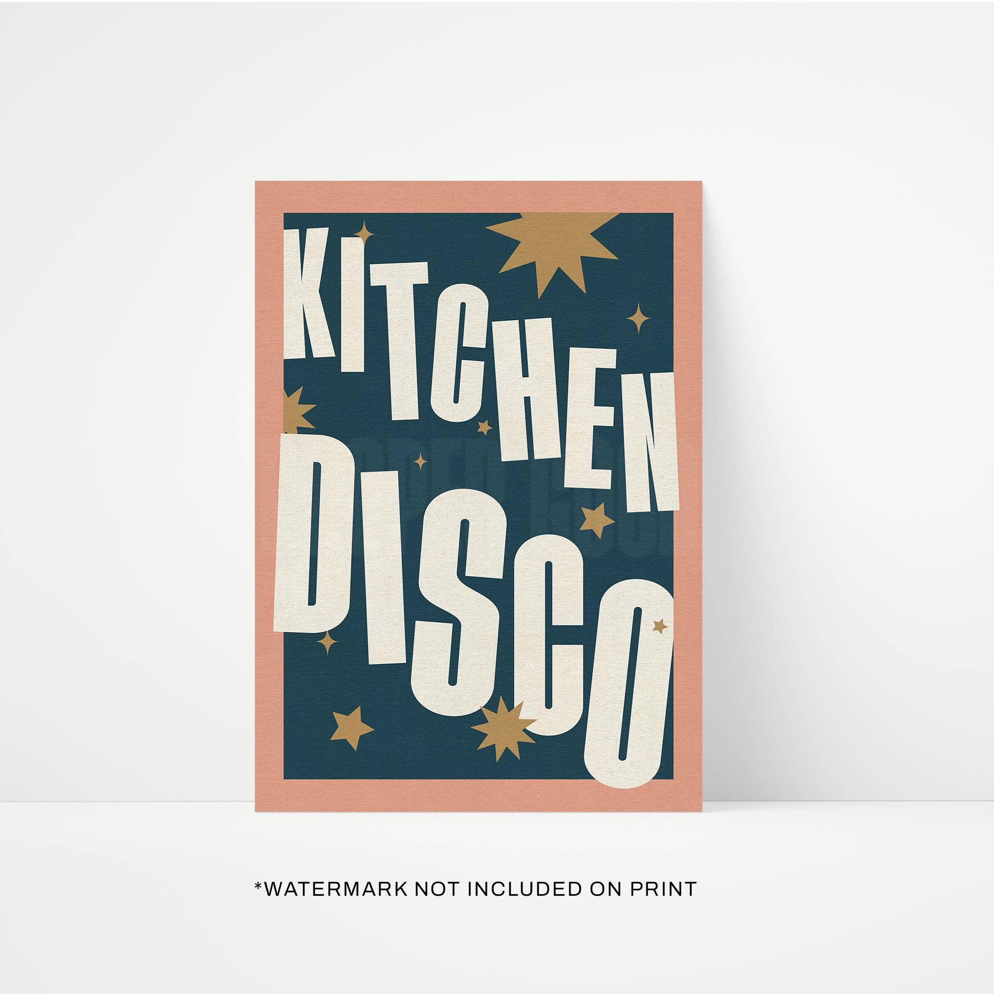 Kitchen Disco A2 print styled shot
