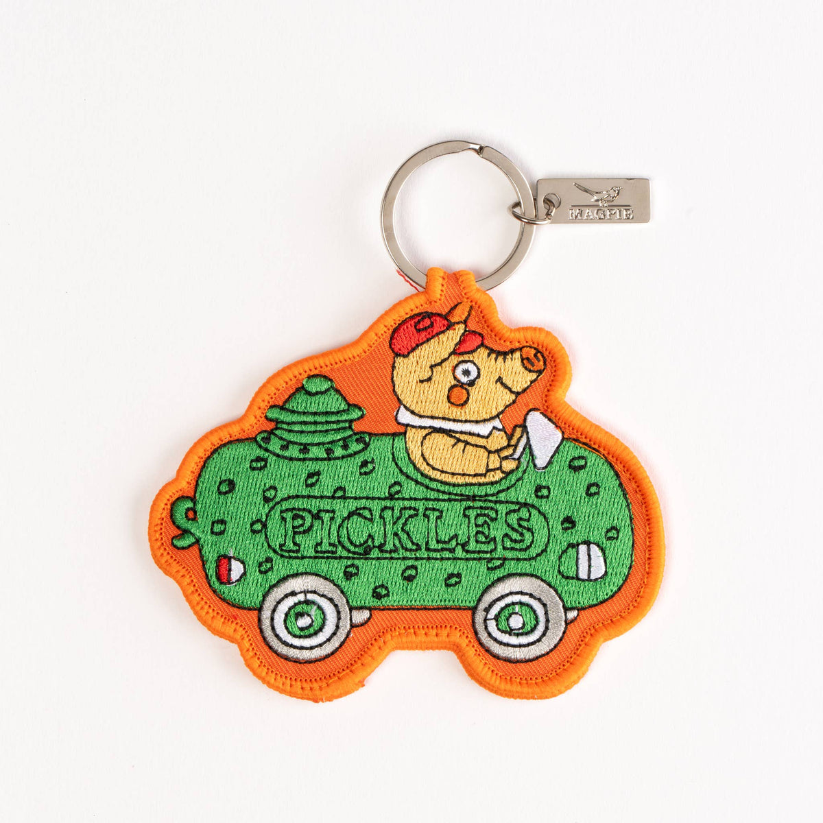 Magpie x Richard Scarry Picklecar key charm