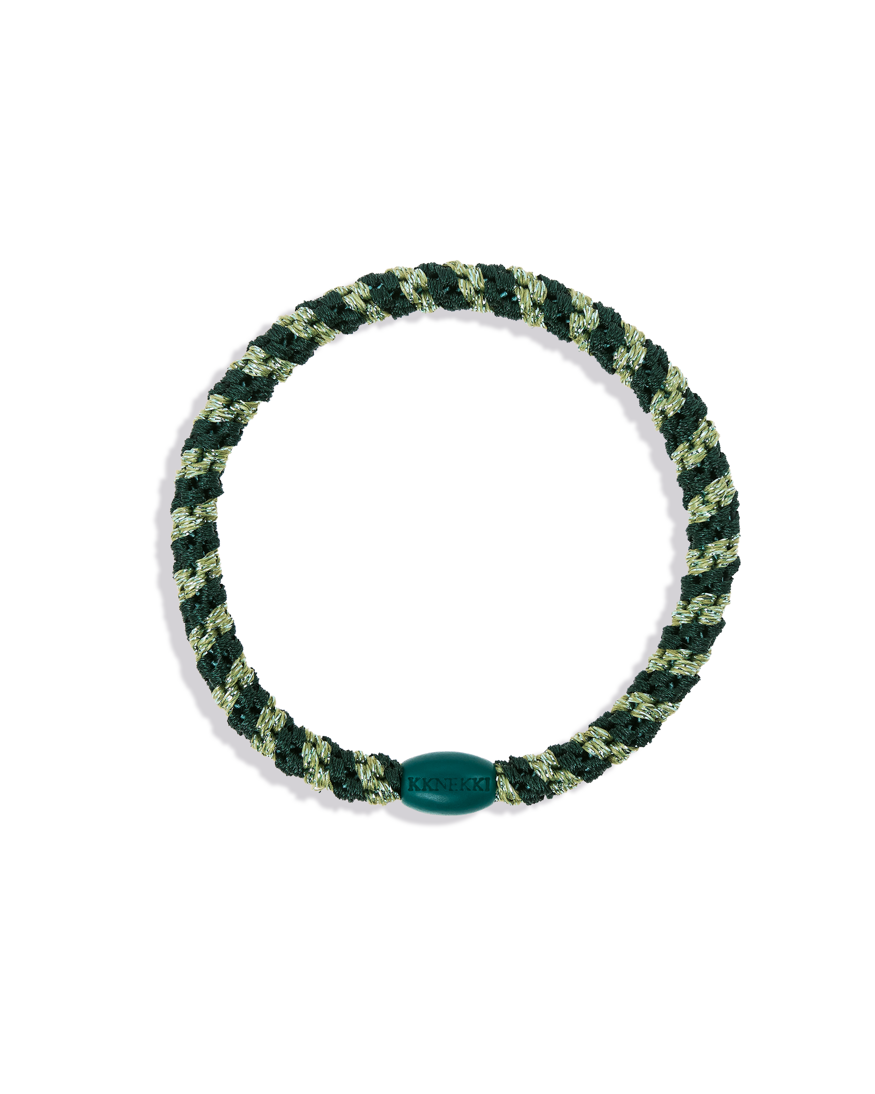 KKNEKKI Slim Jungle Pistachio Glitter Hair Bobble