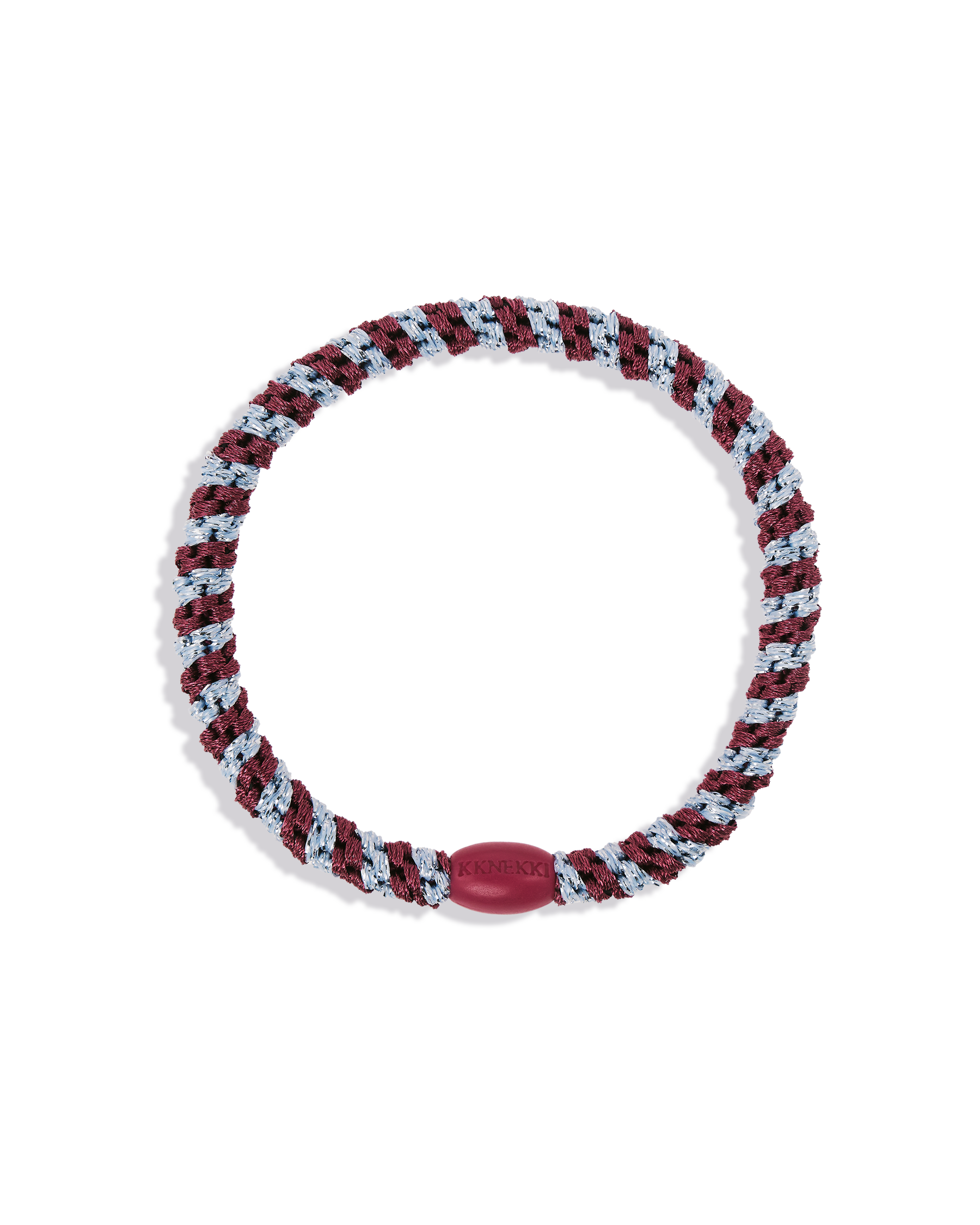 KKNEKKI Slim Rosewood Seablue Glitter Hair Bobble