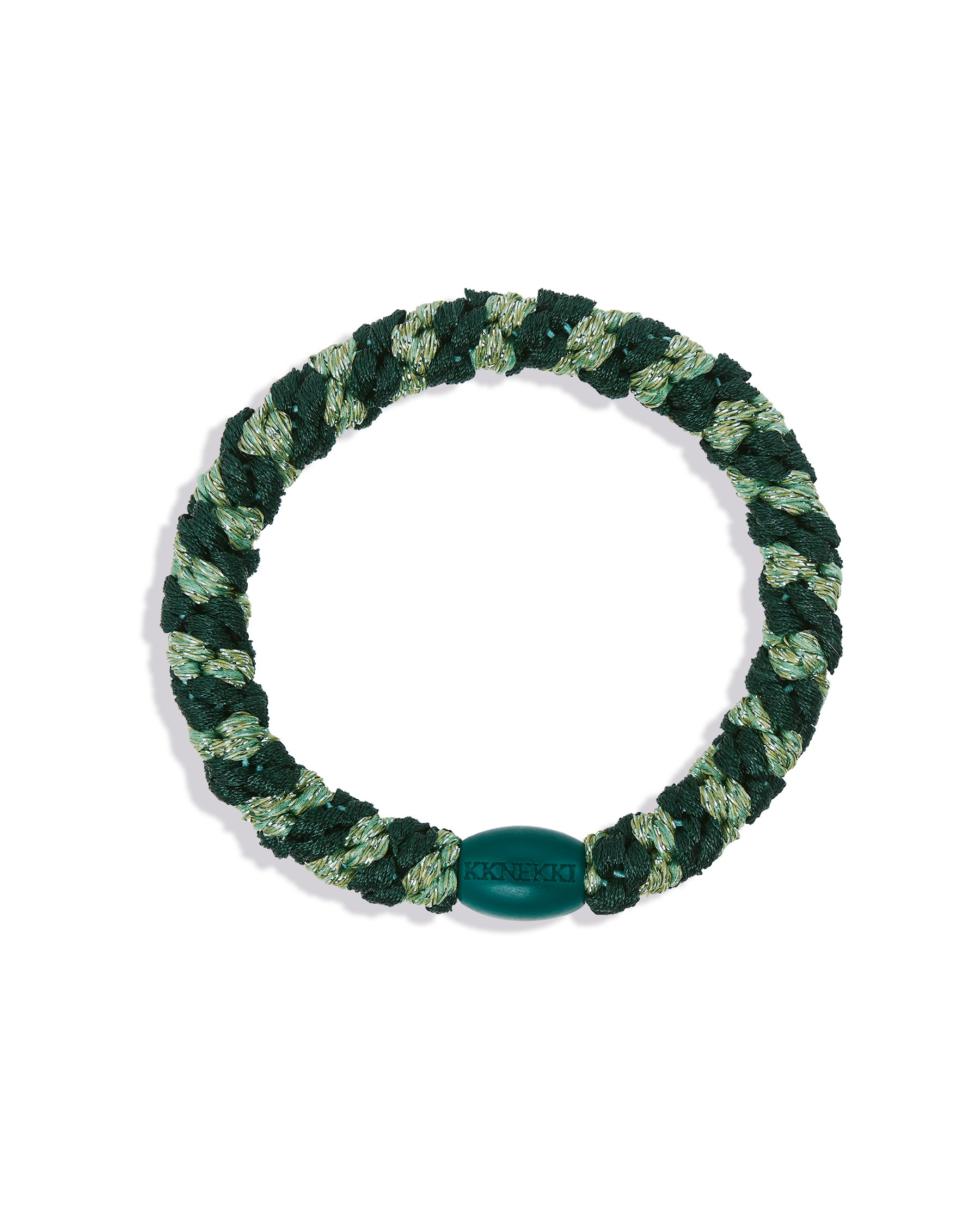 KKNEKKI Jungle Pistachio Glitter Stripe Hair Bobble