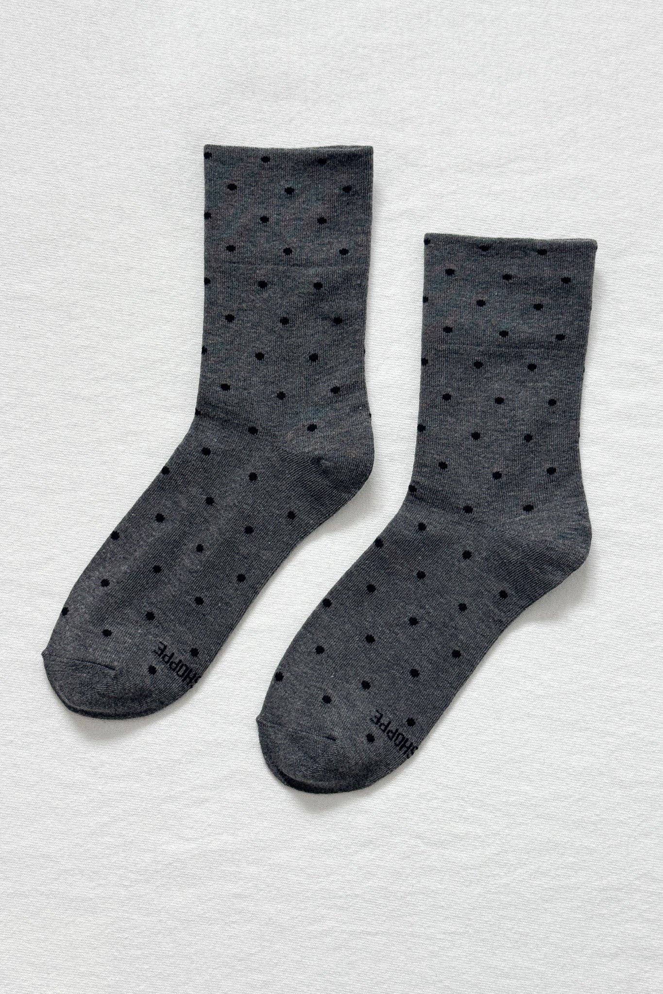 Patterned Sneaker Socks - POLKA DOT - BLUE/NAVY