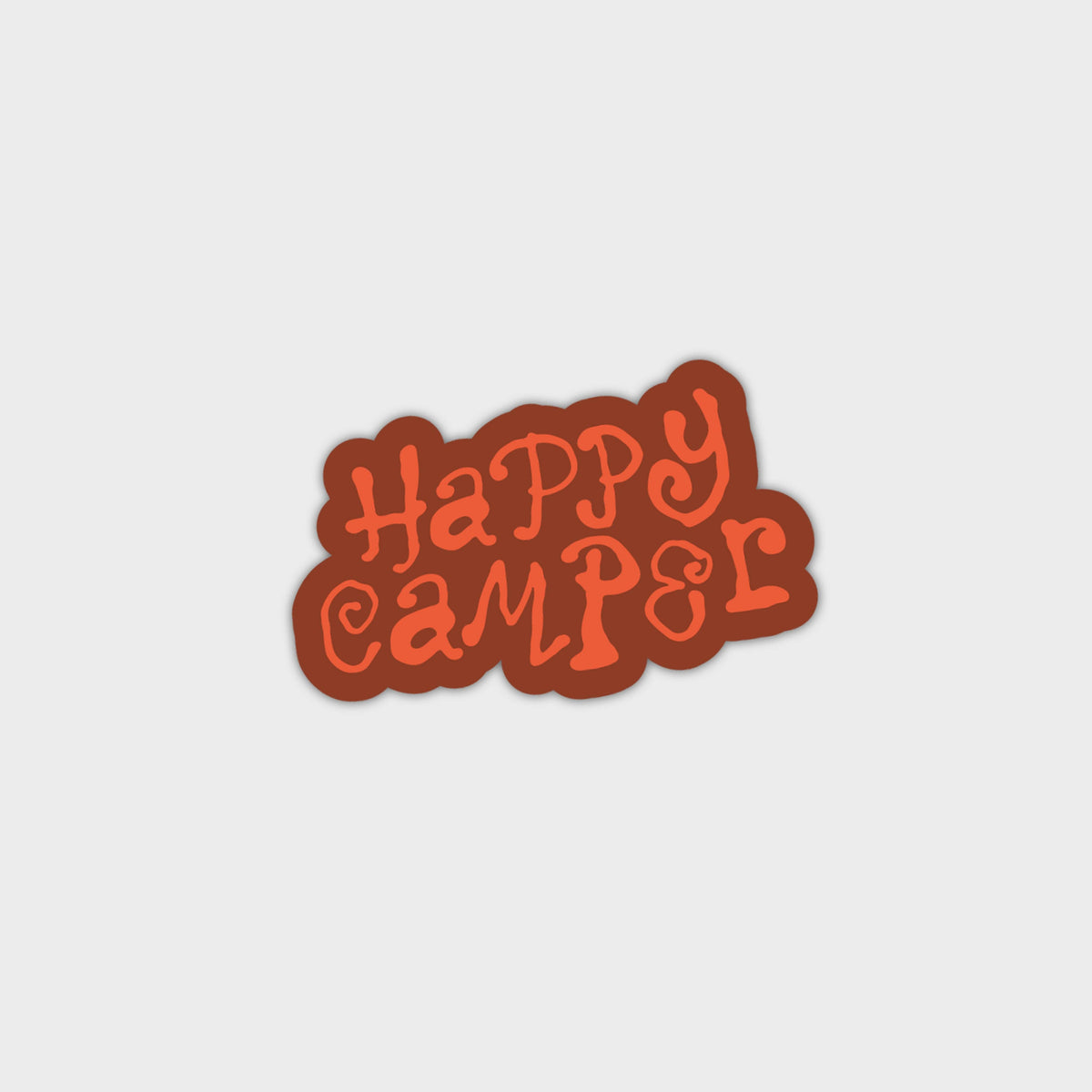 HAPPY CAMPER WATERPROOF VINYL STICKER