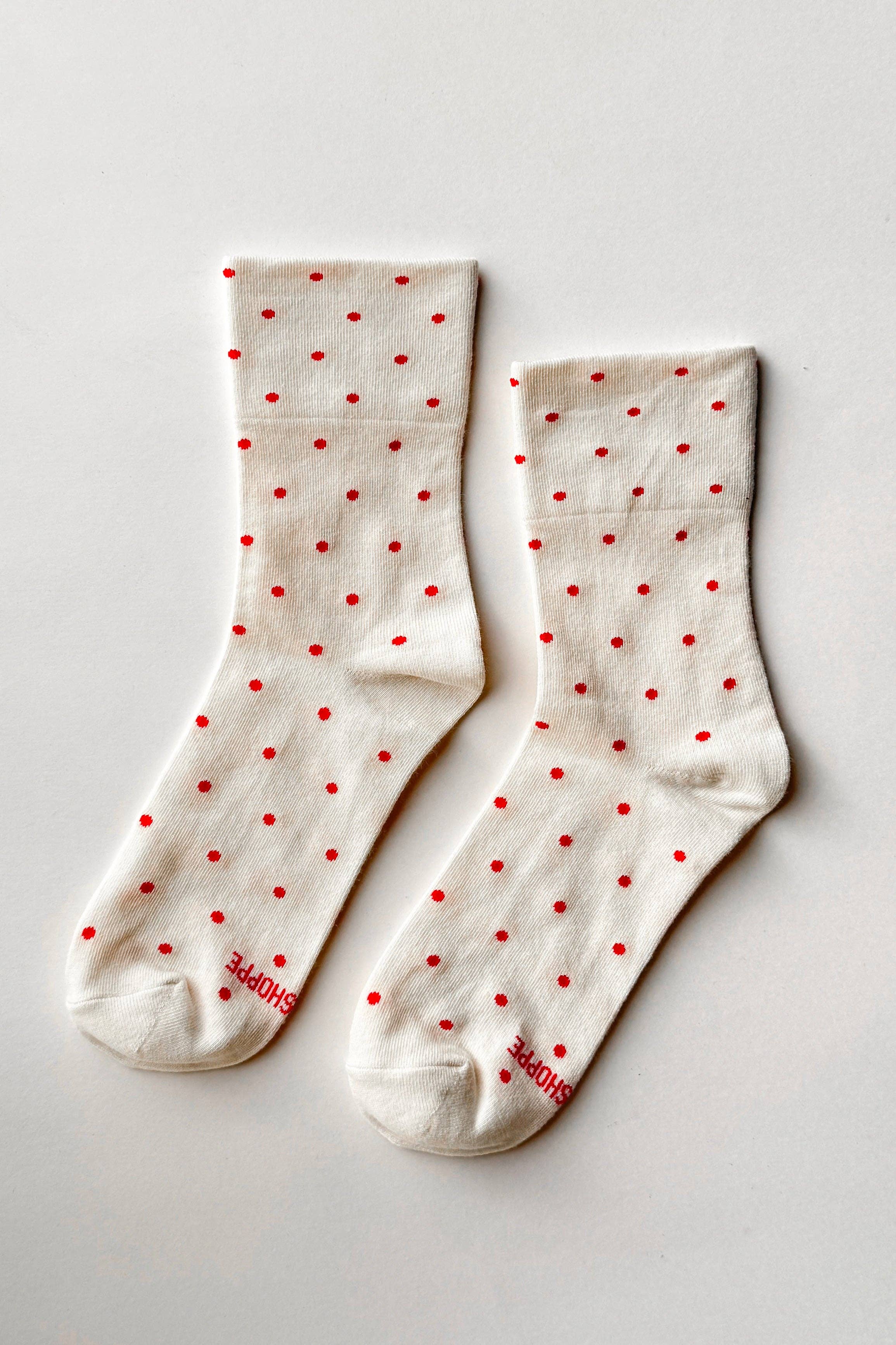 Patterned Sneaker Socks - POLKA DOT - BLUE/NAVY