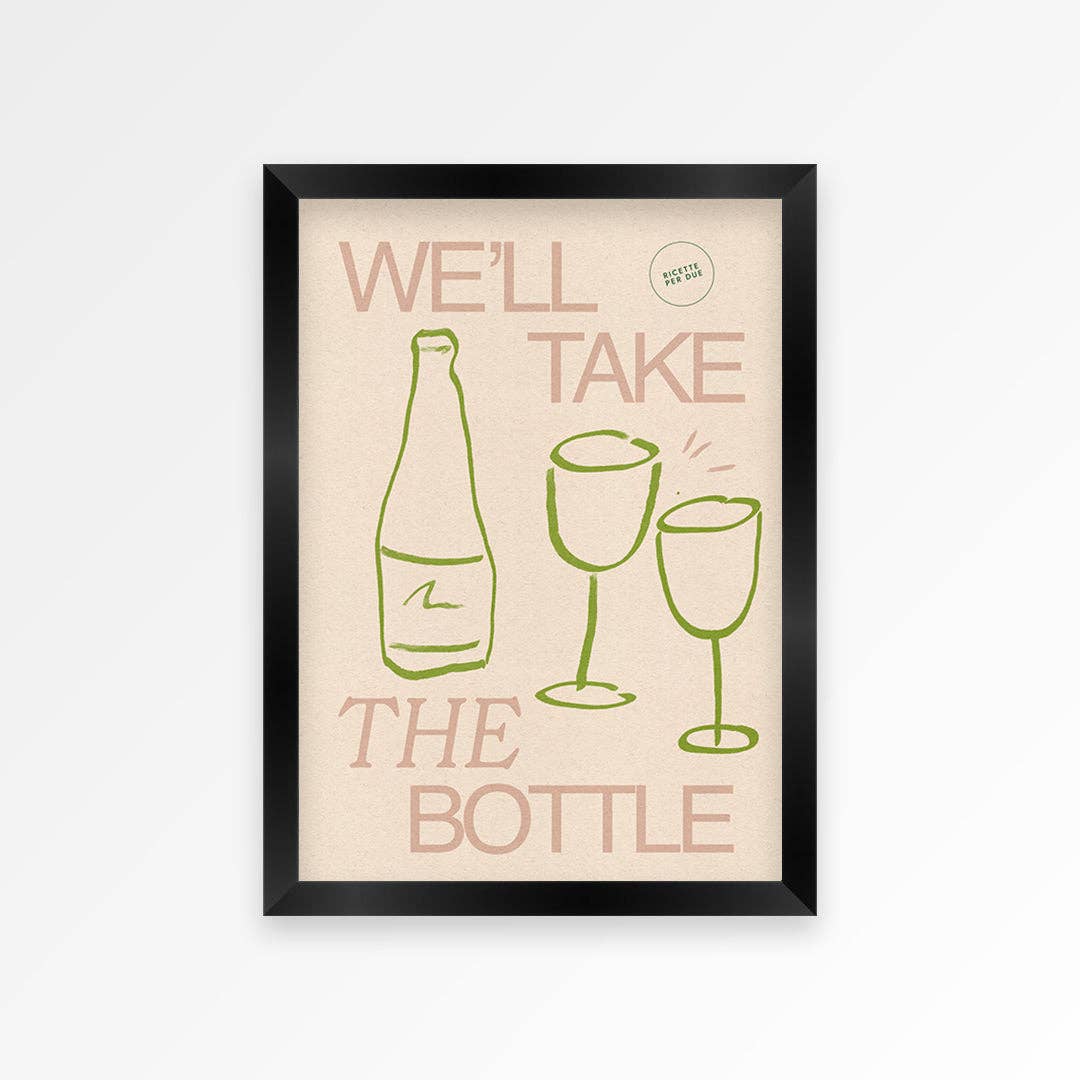 Wine Print: Red / Unframed / A4