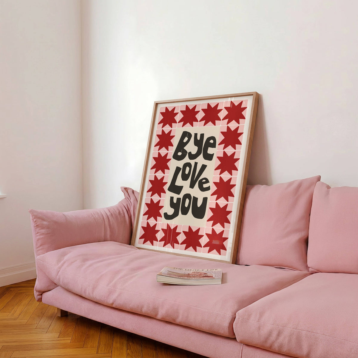 Bye, Love You Patchwork Print